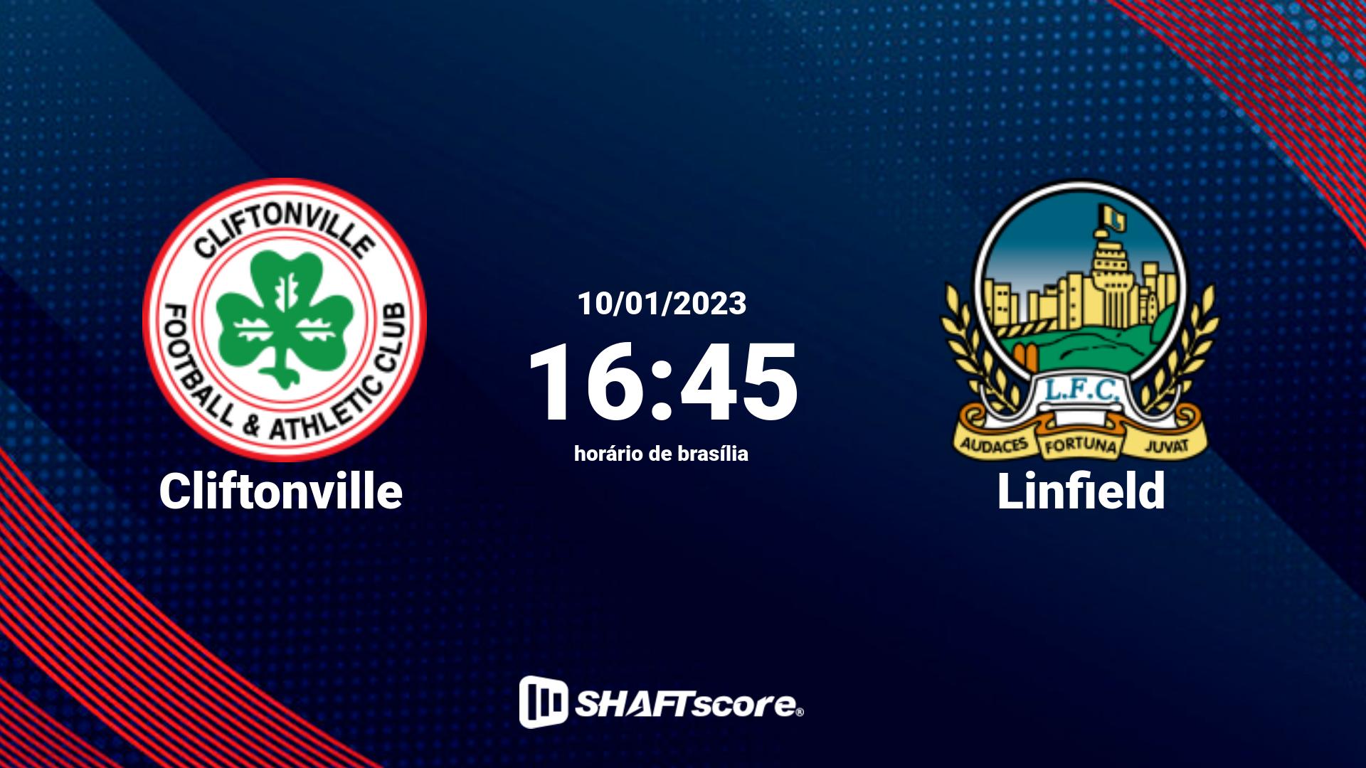 Estatísticas do jogo Cliftonville vs Linfield 10.01 16:45