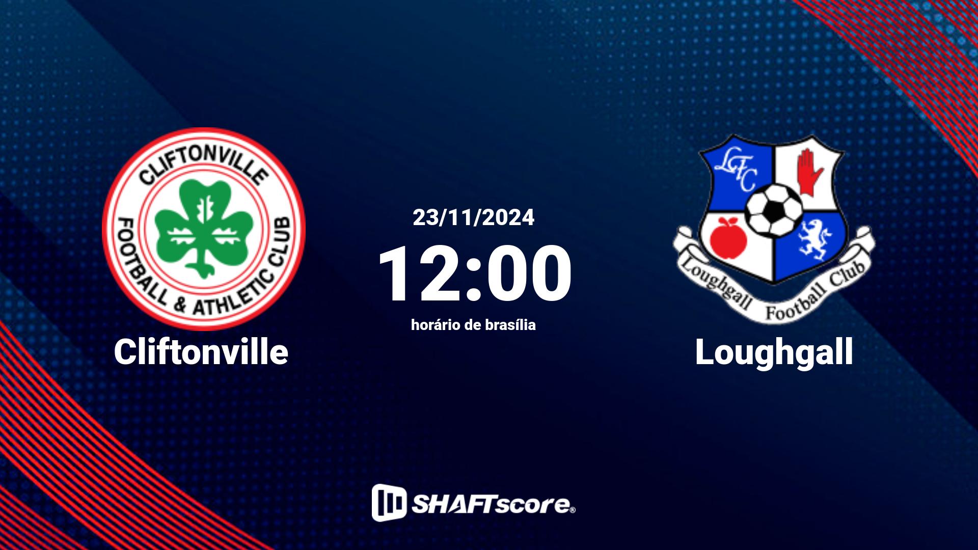 Estatísticas do jogo Cliftonville vs Loughgall 23.11 12:00