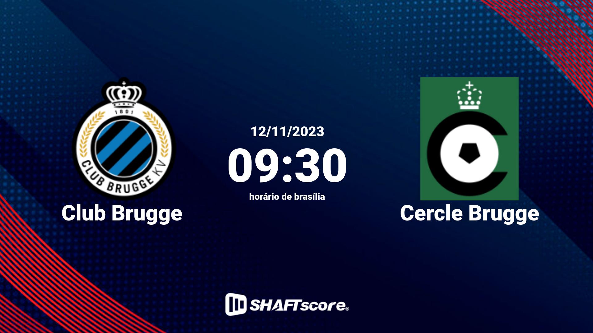 Estatísticas do jogo Club Brugge vs Cercle Brugge 12.11 09:30