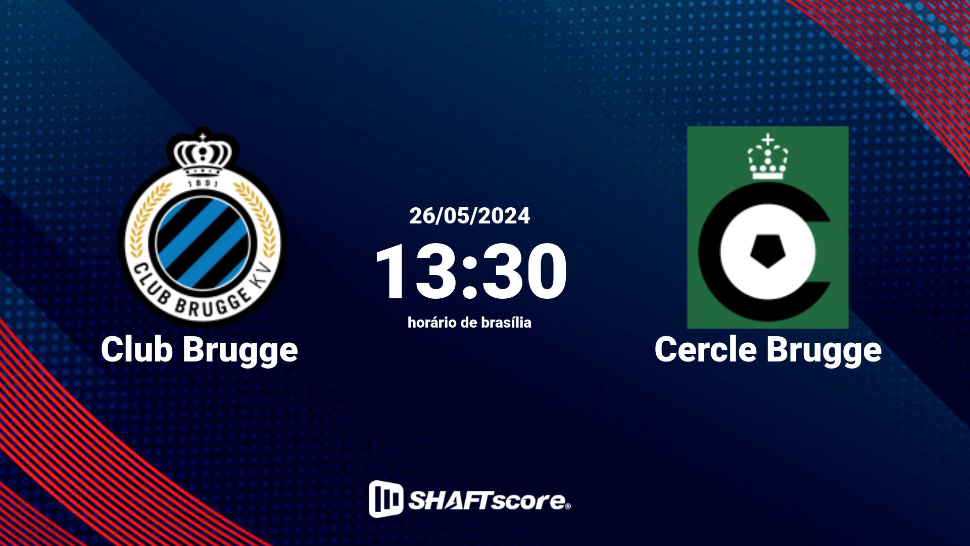 Estatísticas do jogo Club Brugge vs Cercle Brugge 26.05 13:30