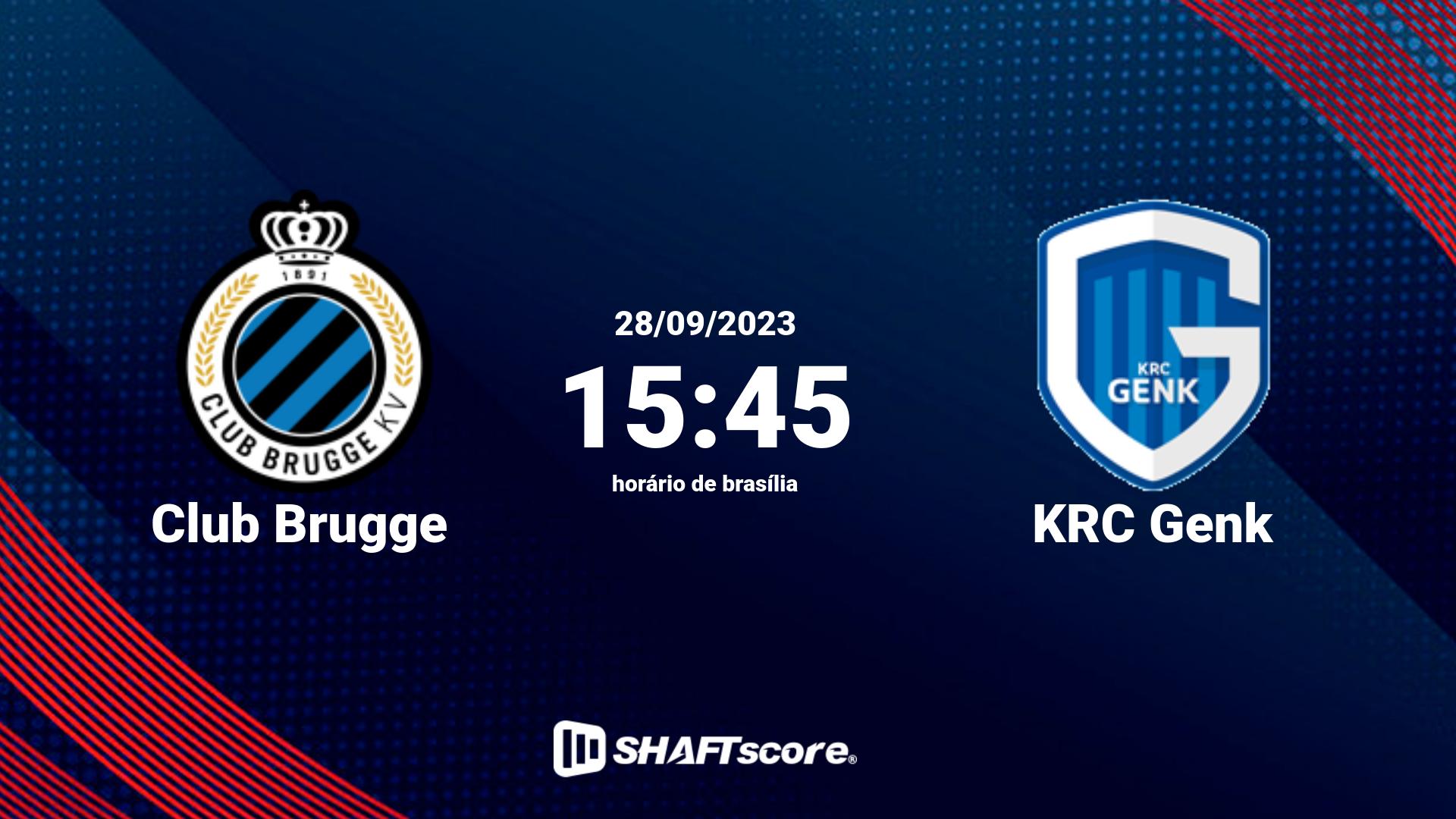 Estatísticas do jogo Club Brugge vs KRC Genk 28.09 15:45