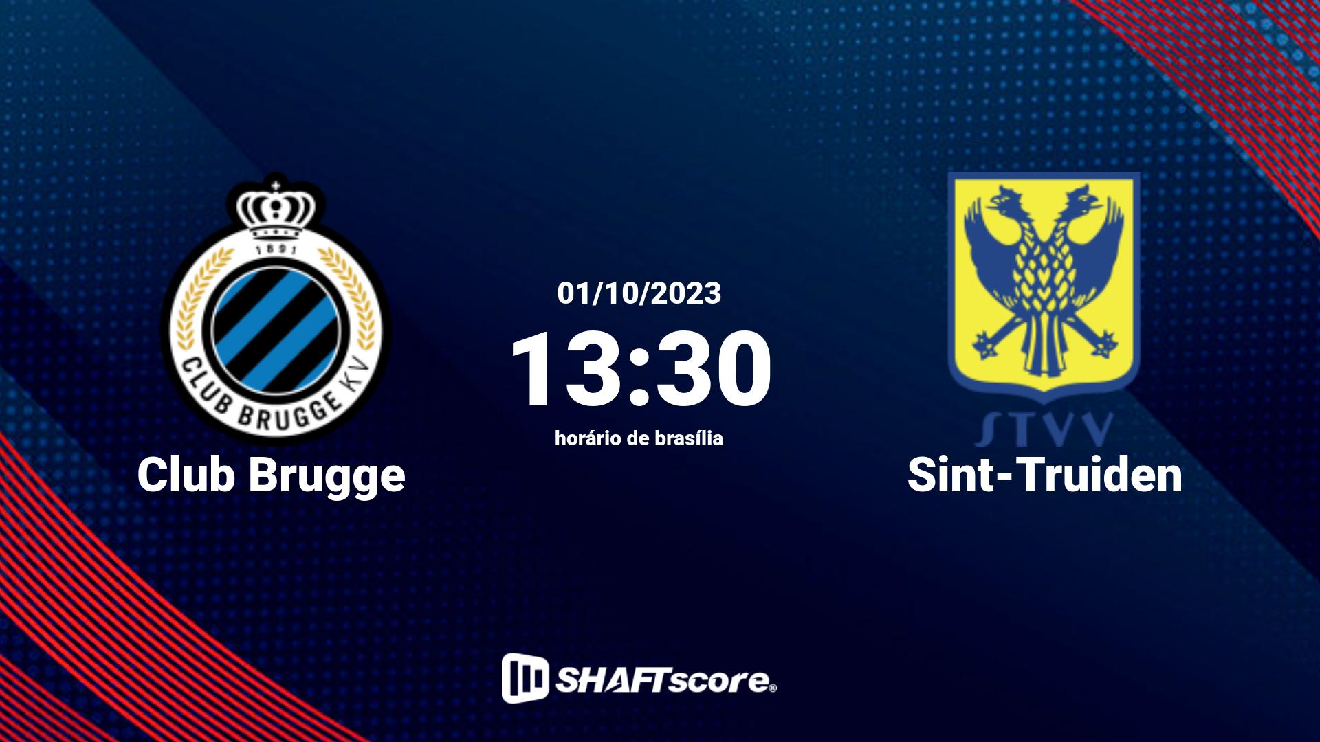 Estatísticas do jogo Club Brugge vs Sint-Truiden 01.10 13:30