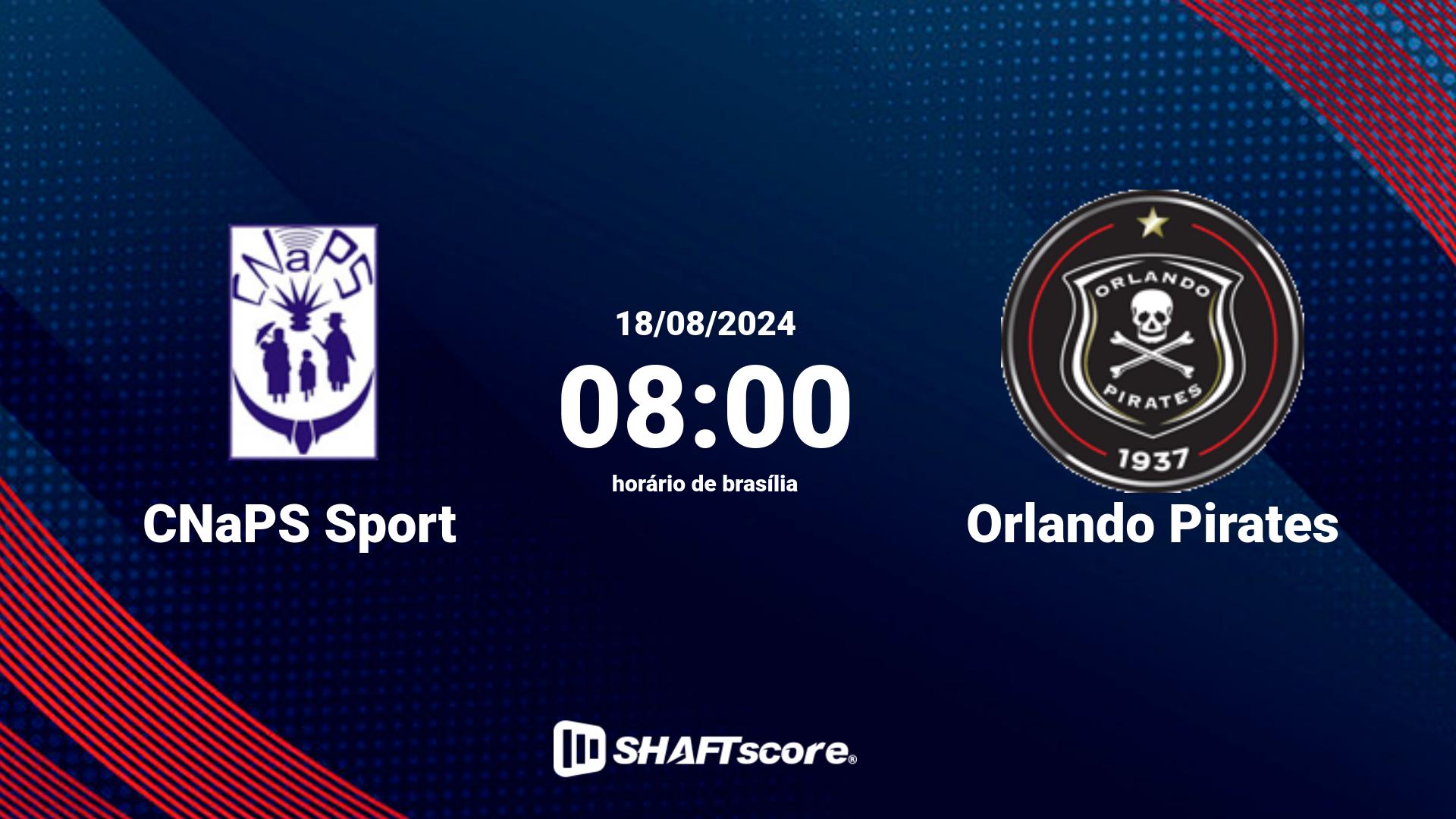 Estatísticas do jogo CNaPS Sport vs Orlando Pirates 18.08 08:00