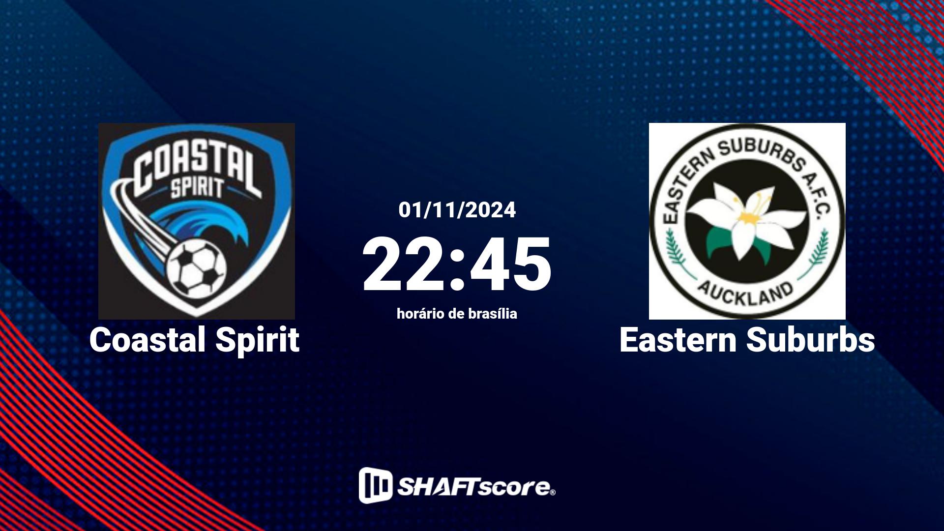 Estatísticas do jogo Coastal Spirit vs Eastern Suburbs 01.11 22:45