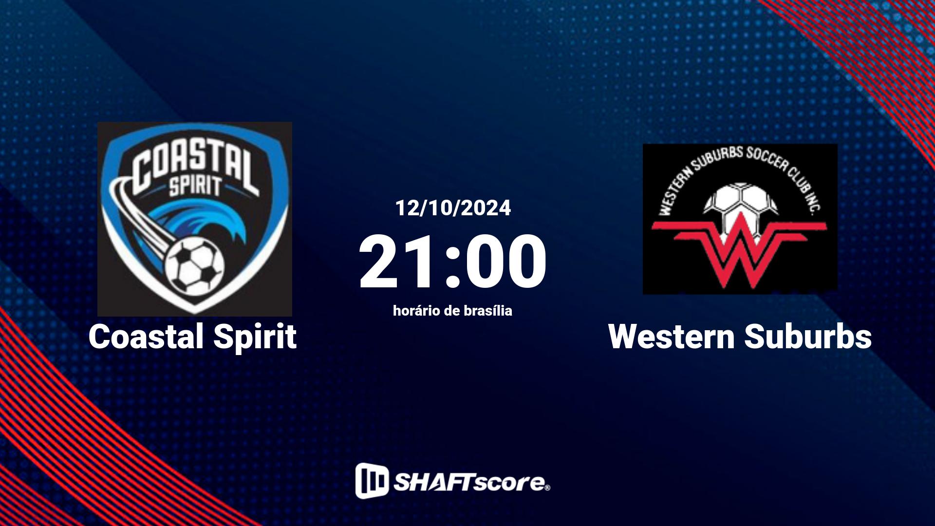 Estatísticas do jogo Coastal Spirit vs Western Suburbs 12.10 21:00