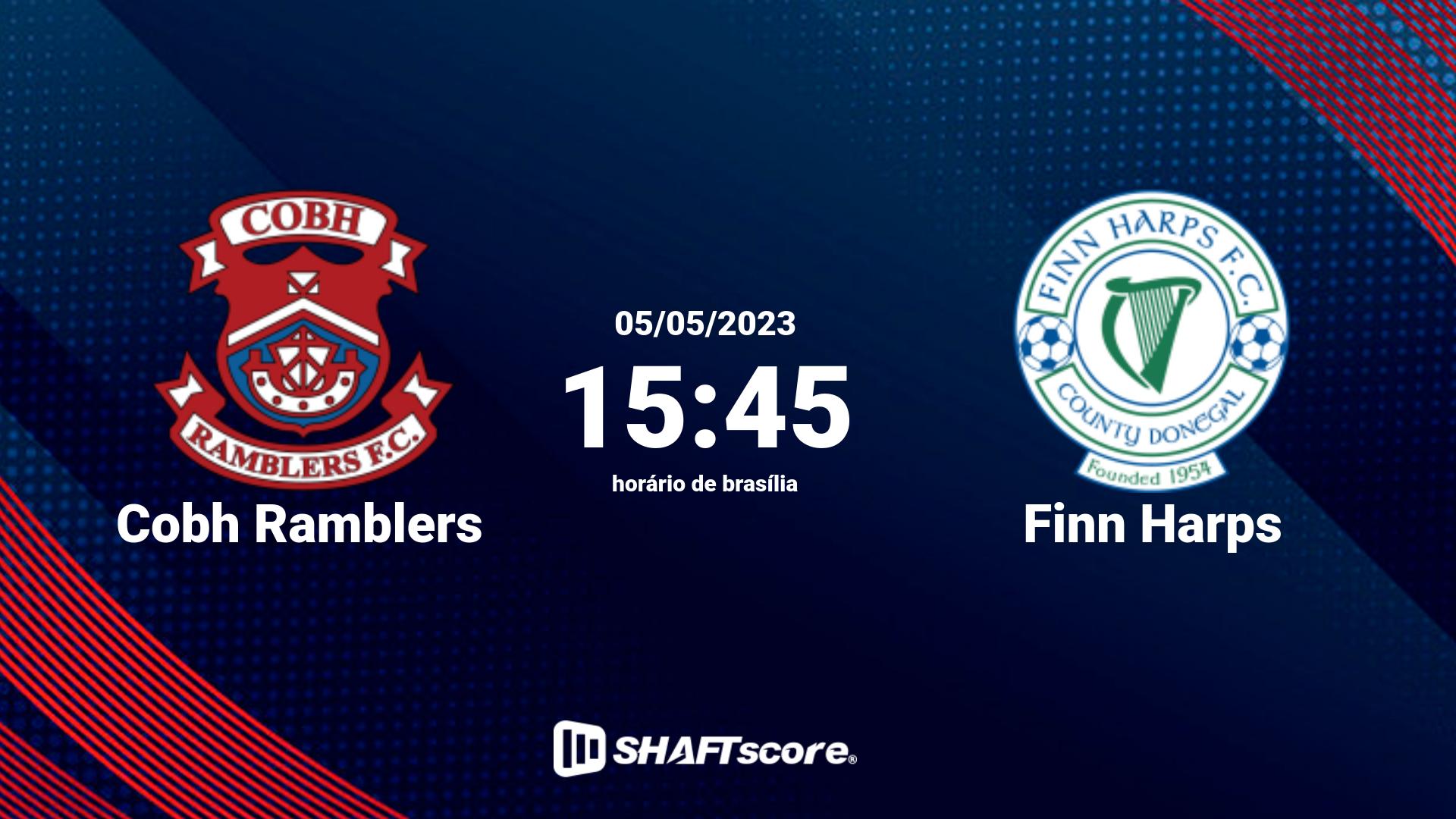 Estatísticas do jogo Cobh Ramblers vs Finn Harps 05.05 15:45