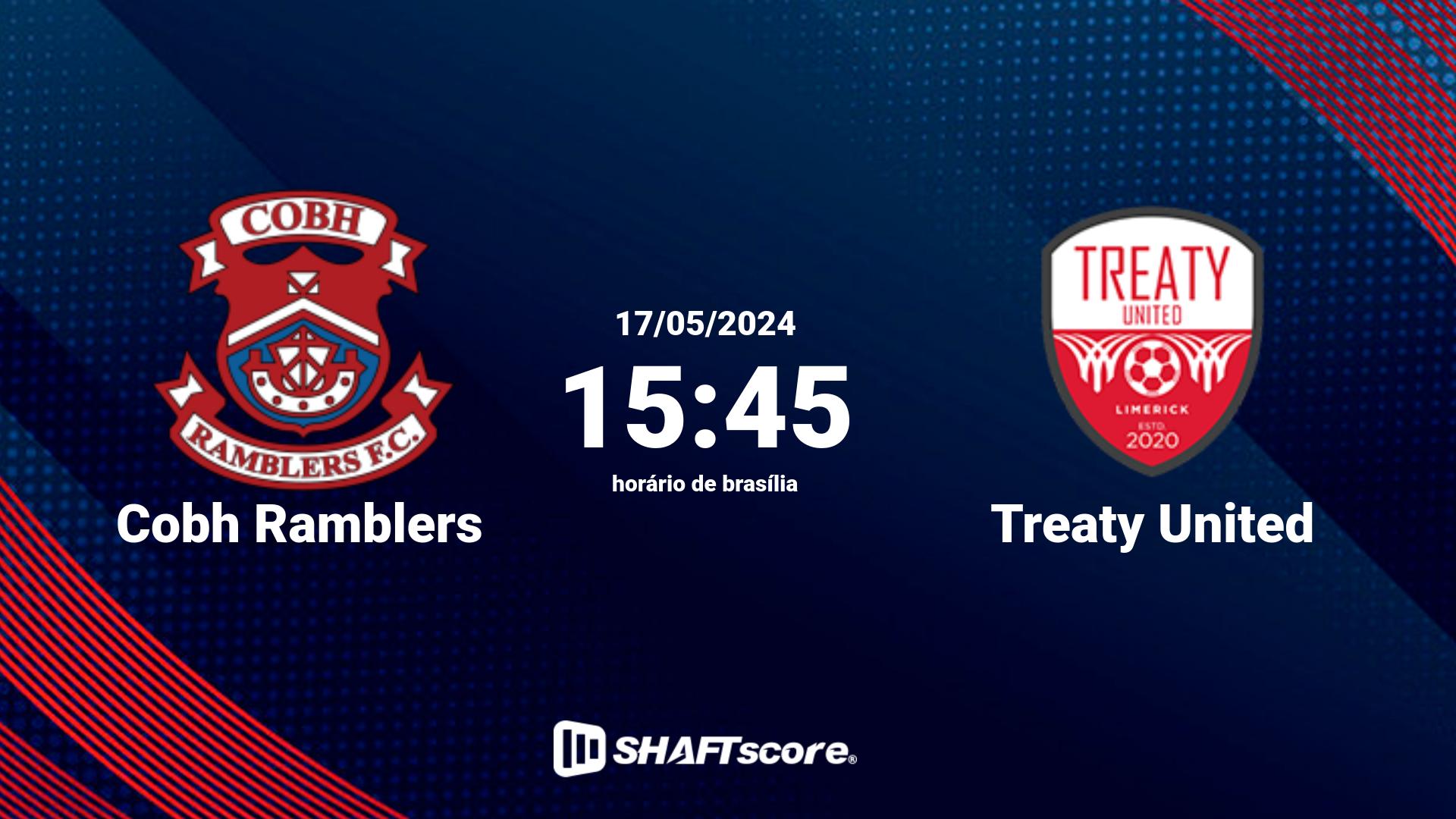 Estatísticas do jogo Cobh Ramblers vs Treaty United 17.05 15:45