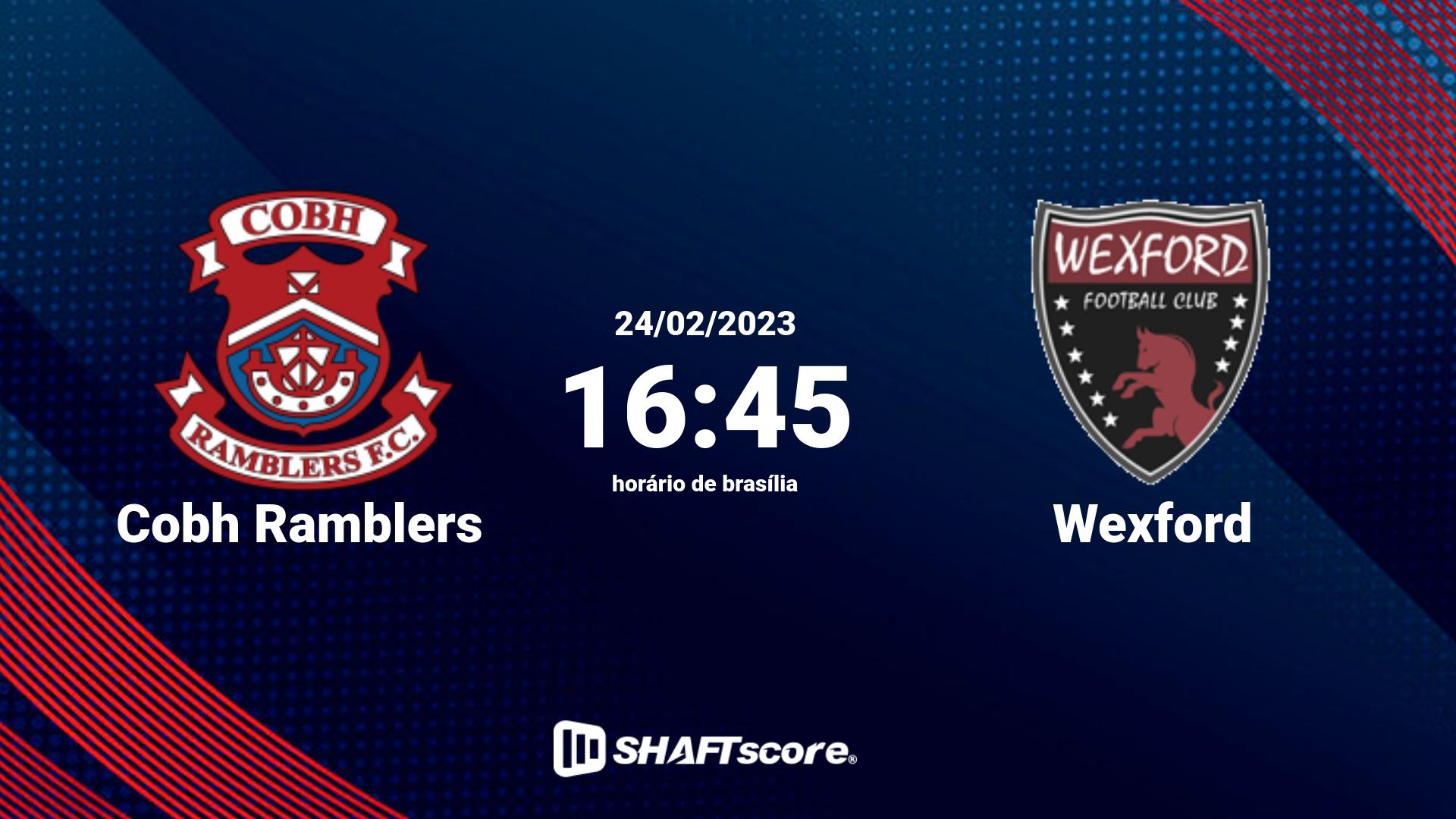 Estatísticas do jogo Cobh Ramblers vs Wexford 24.02 16:45