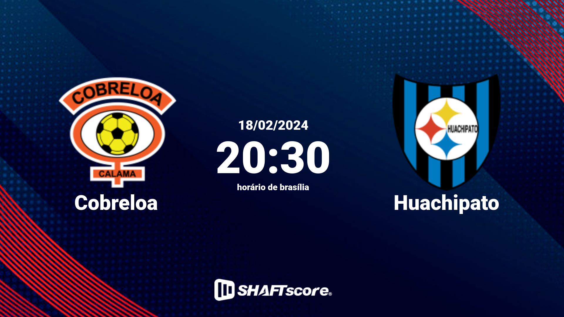 Estatísticas do jogo Cobreloa vs Huachipato 18.02 20:30