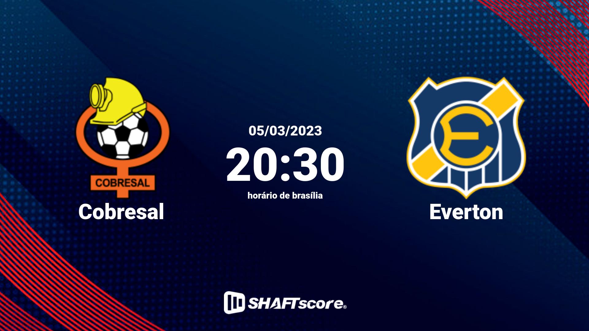 Estatísticas do jogo Cobresal vs Everton 05.03 20:30