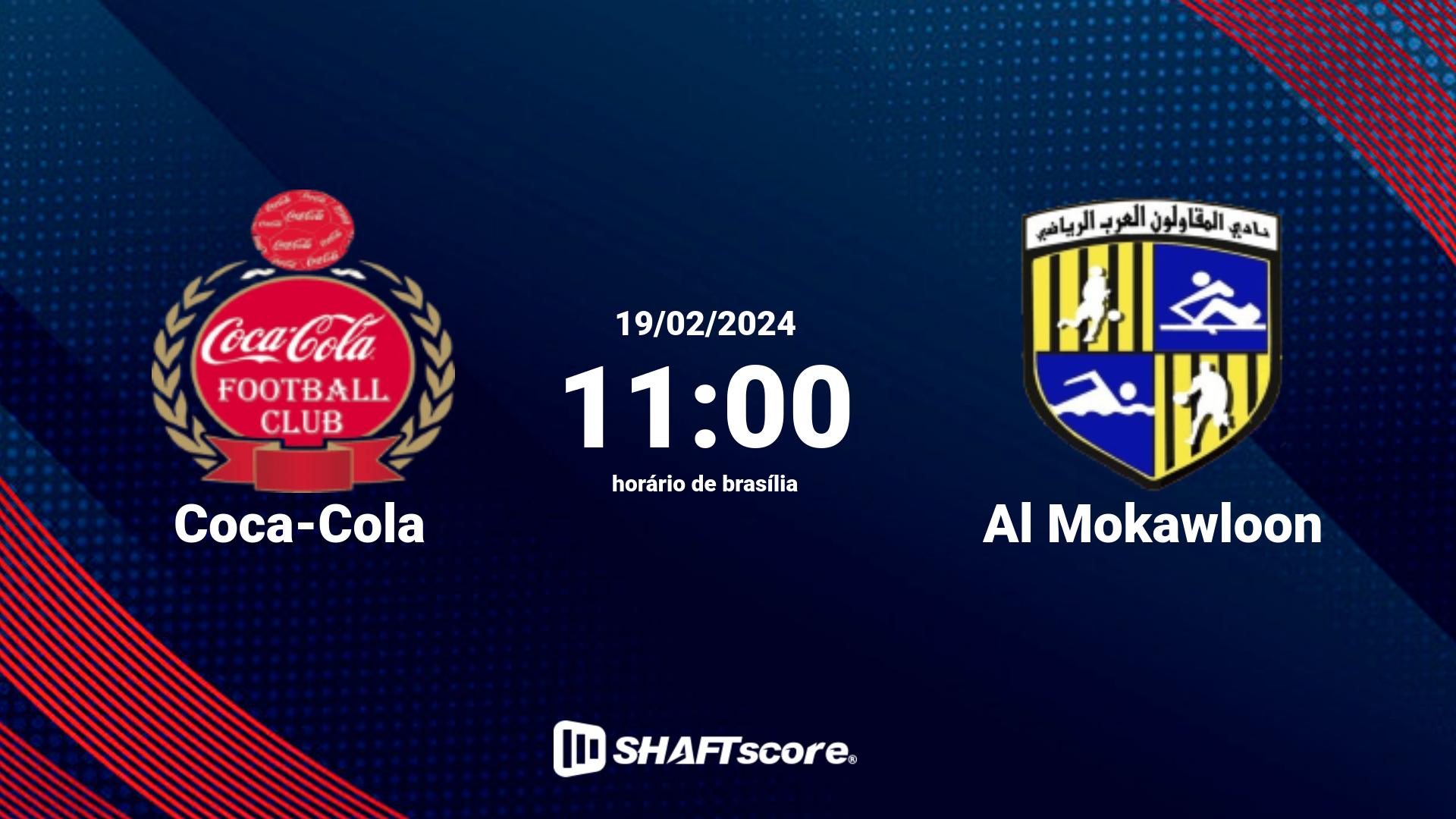 Estatísticas do jogo Coca-Cola vs Al Mokawloon 19.02 11:00