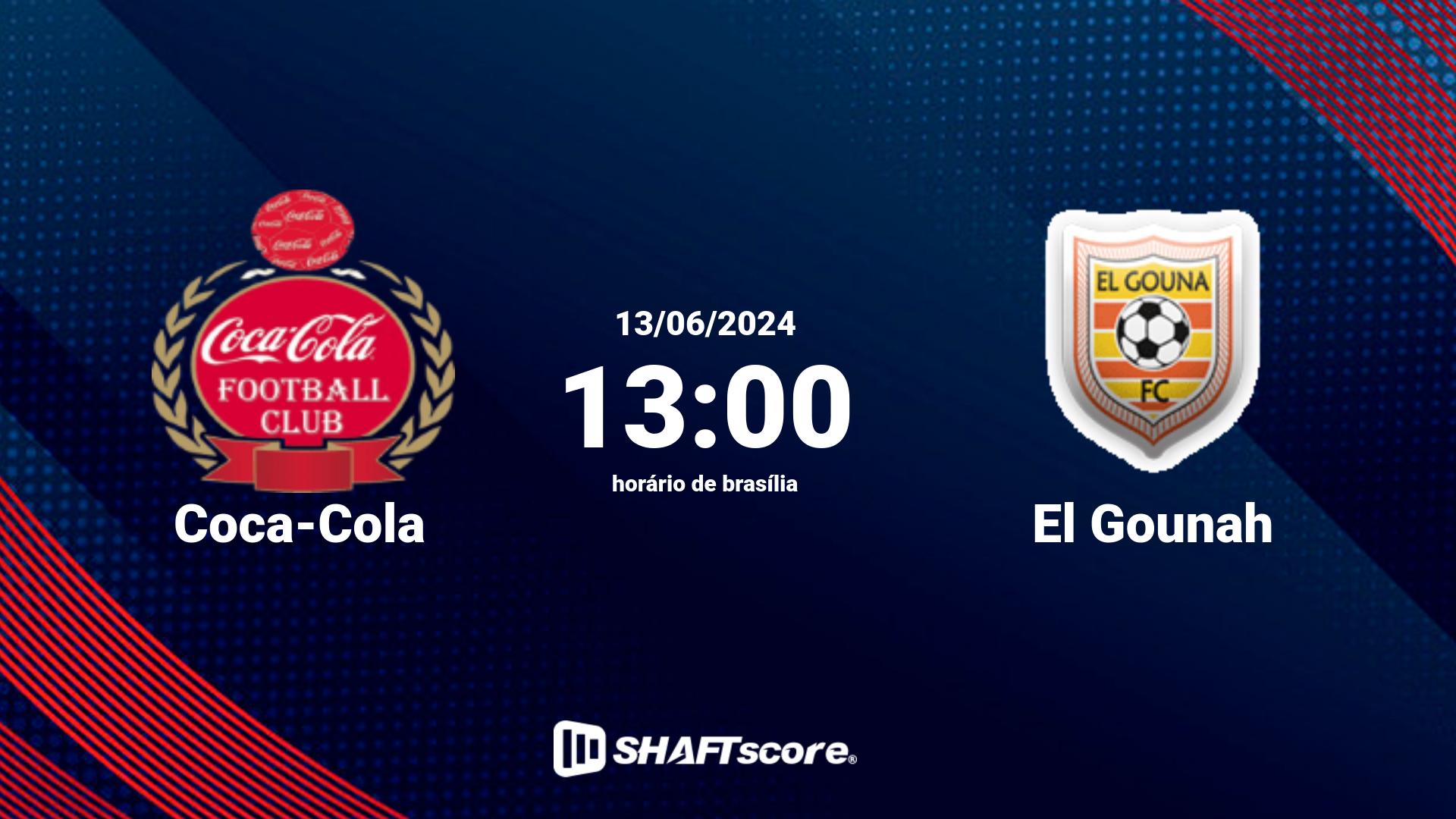 Estatísticas do jogo Coca-Cola vs El Gounah 13.06 13:00