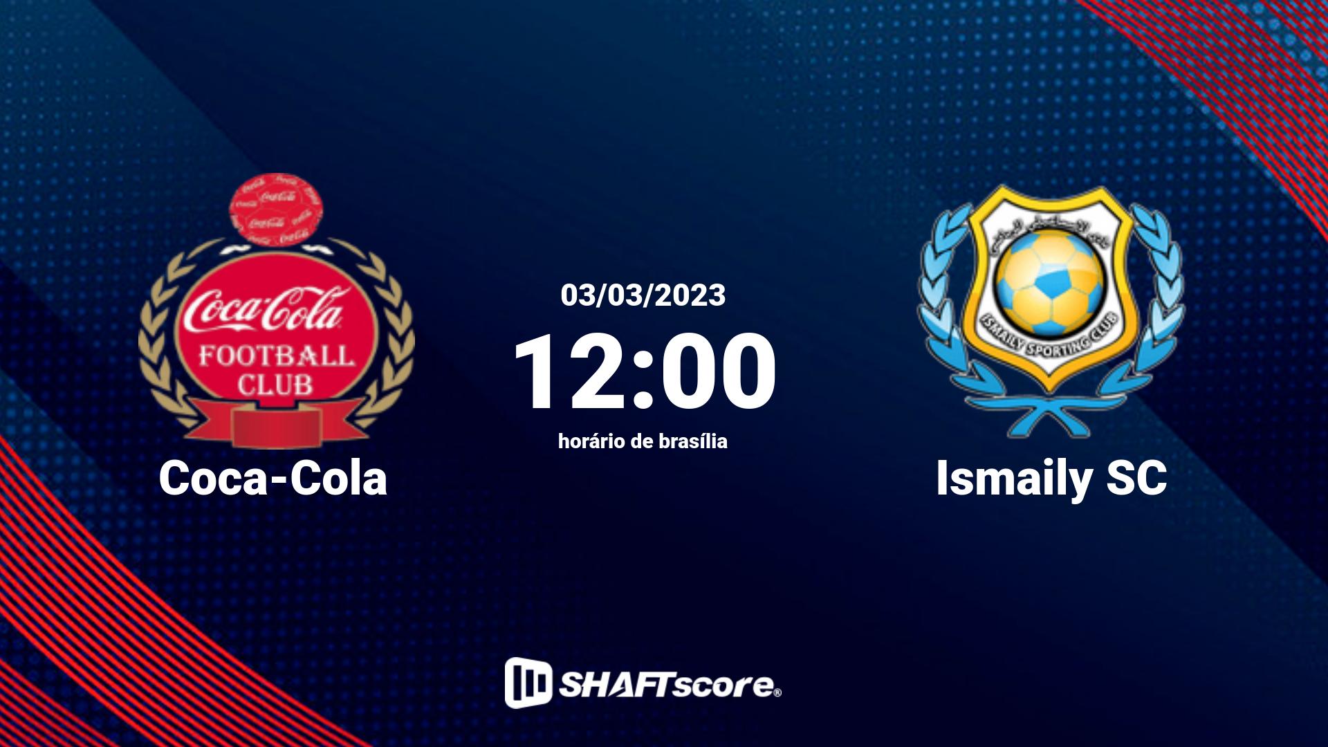 Estatísticas do jogo Coca-Cola vs Ismaily SC 03.03 12:00