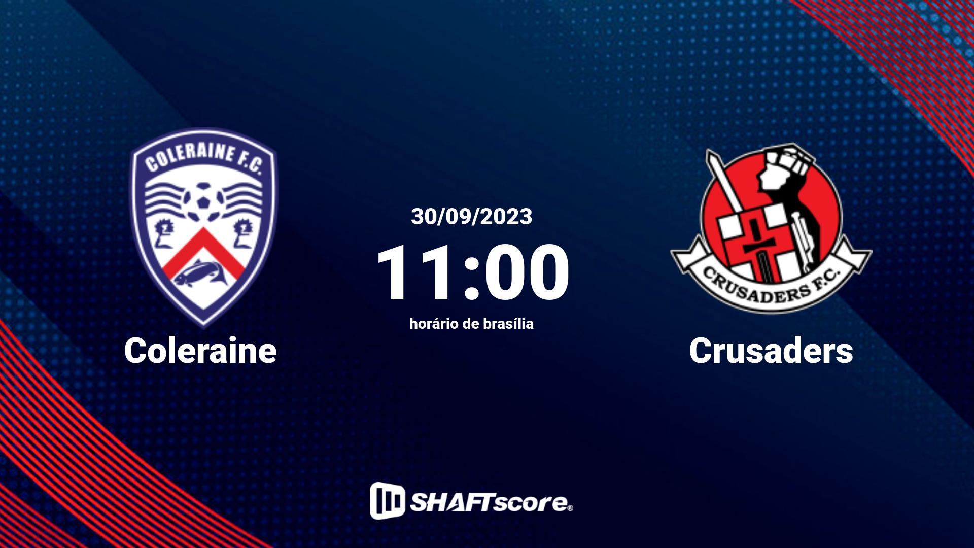 Estatísticas do jogo Coleraine vs Crusaders 30.09 11:00