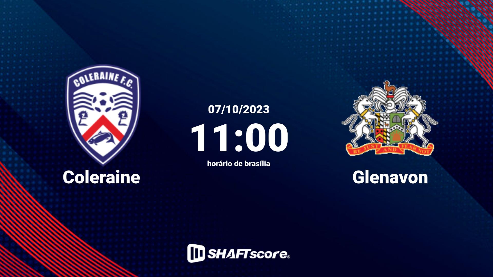 Estatísticas do jogo Coleraine vs Glenavon 07.10 11:00