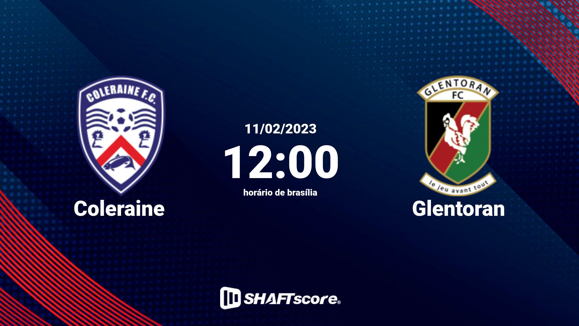 Estatísticas do jogo Coleraine vs Glentoran 11.02 12:00