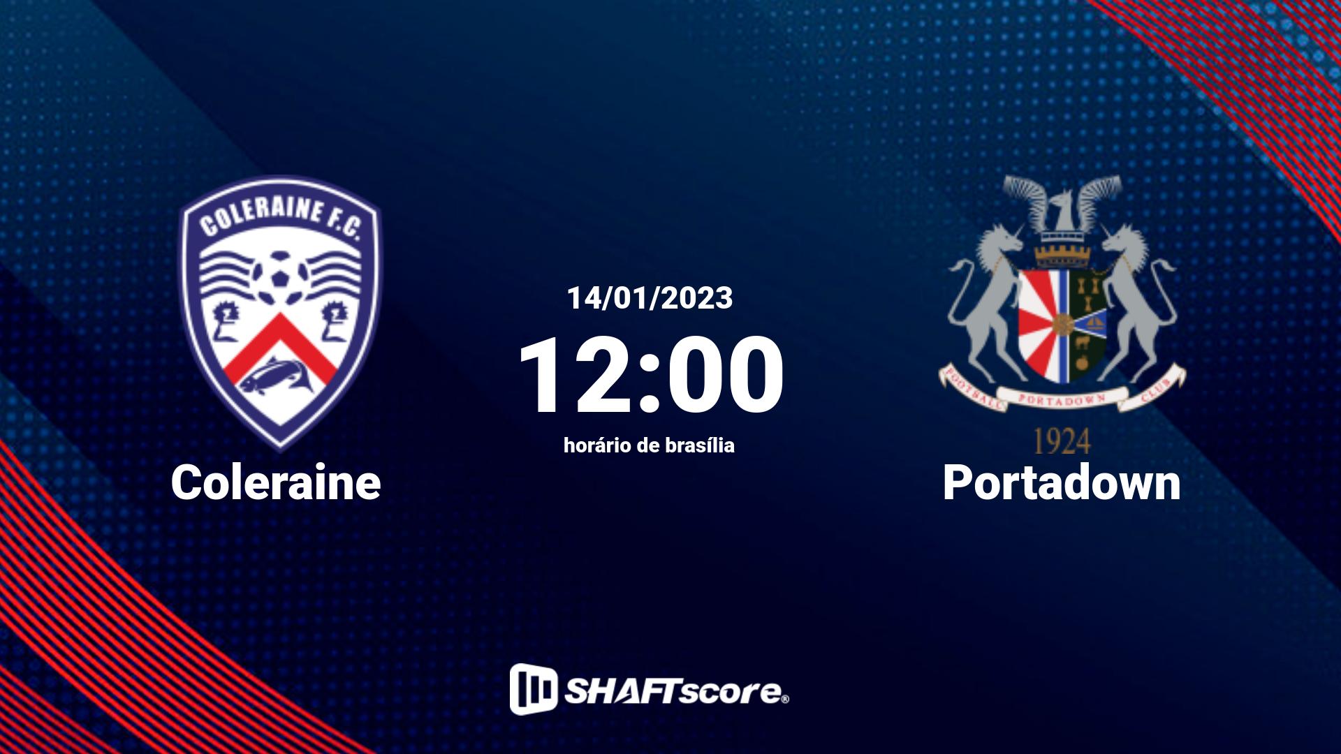 Estatísticas do jogo Coleraine vs Portadown 14.01 12:00