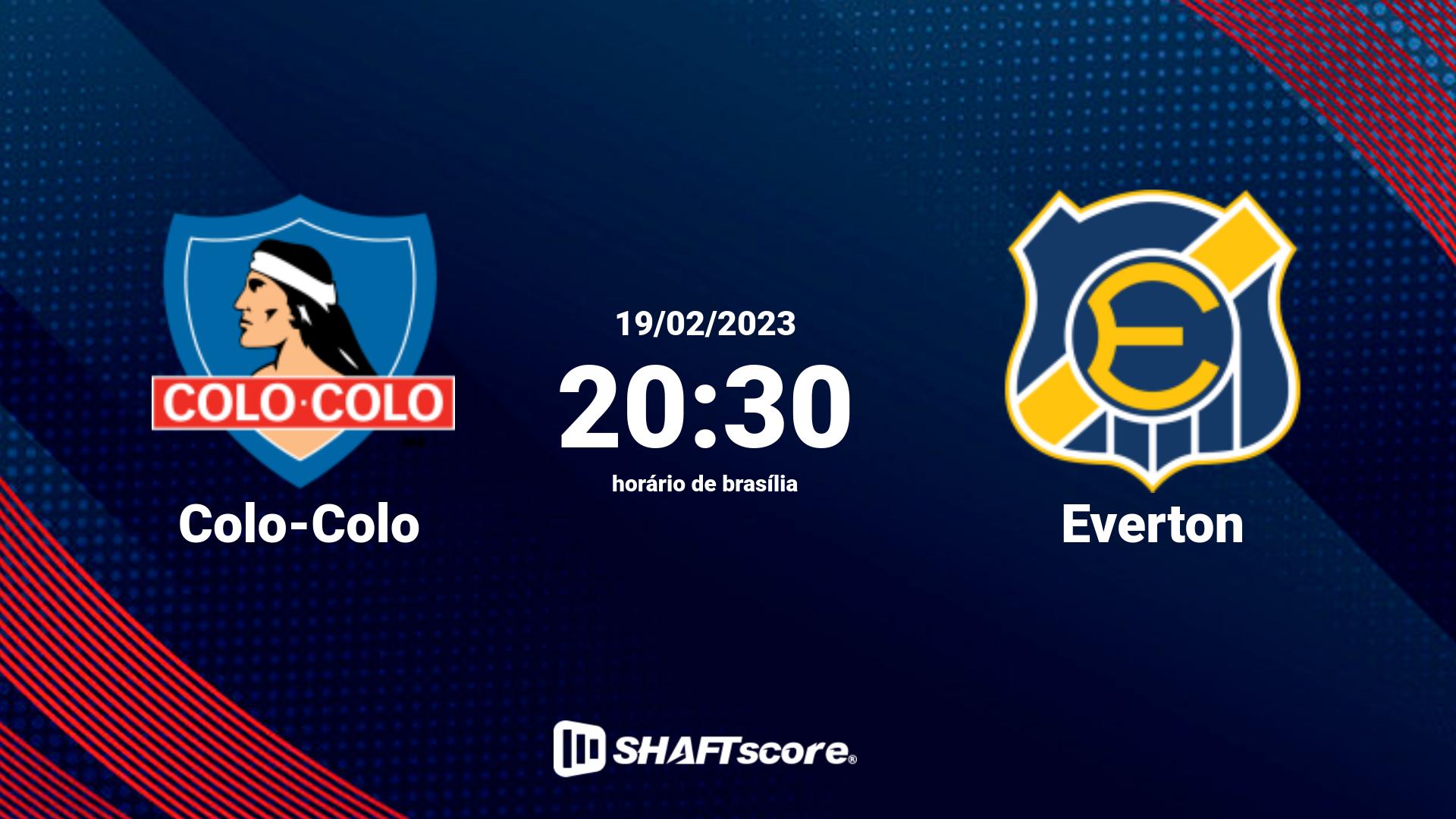 Estatísticas do jogo Colo-Colo vs Everton 19.02 20:30