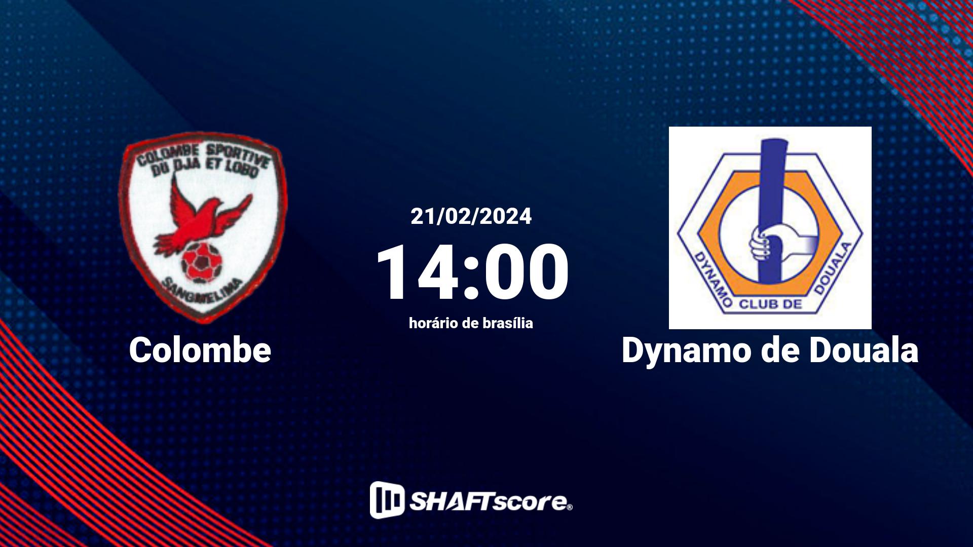 Estatísticas do jogo Colombe vs Dynamo de Douala 21.02 14:00