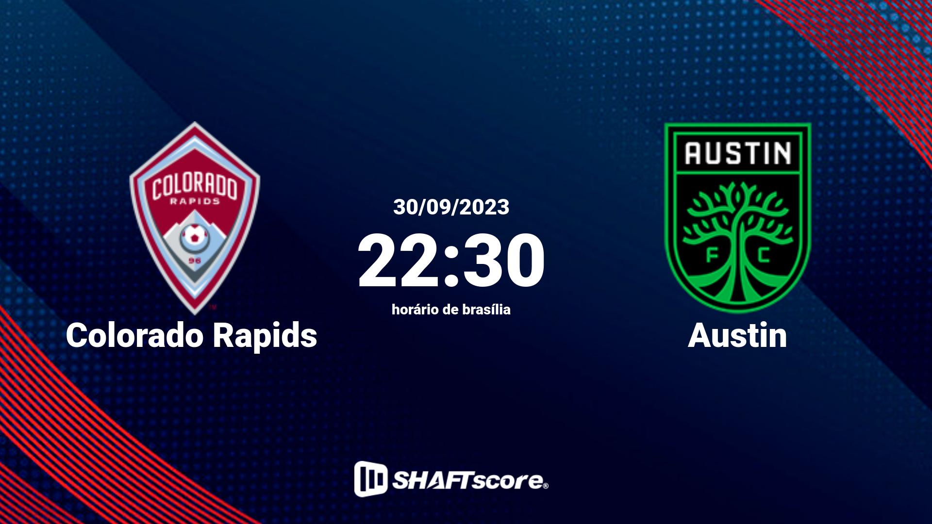 Estatísticas do jogo Colorado Rapids vs Austin 30.09 22:30