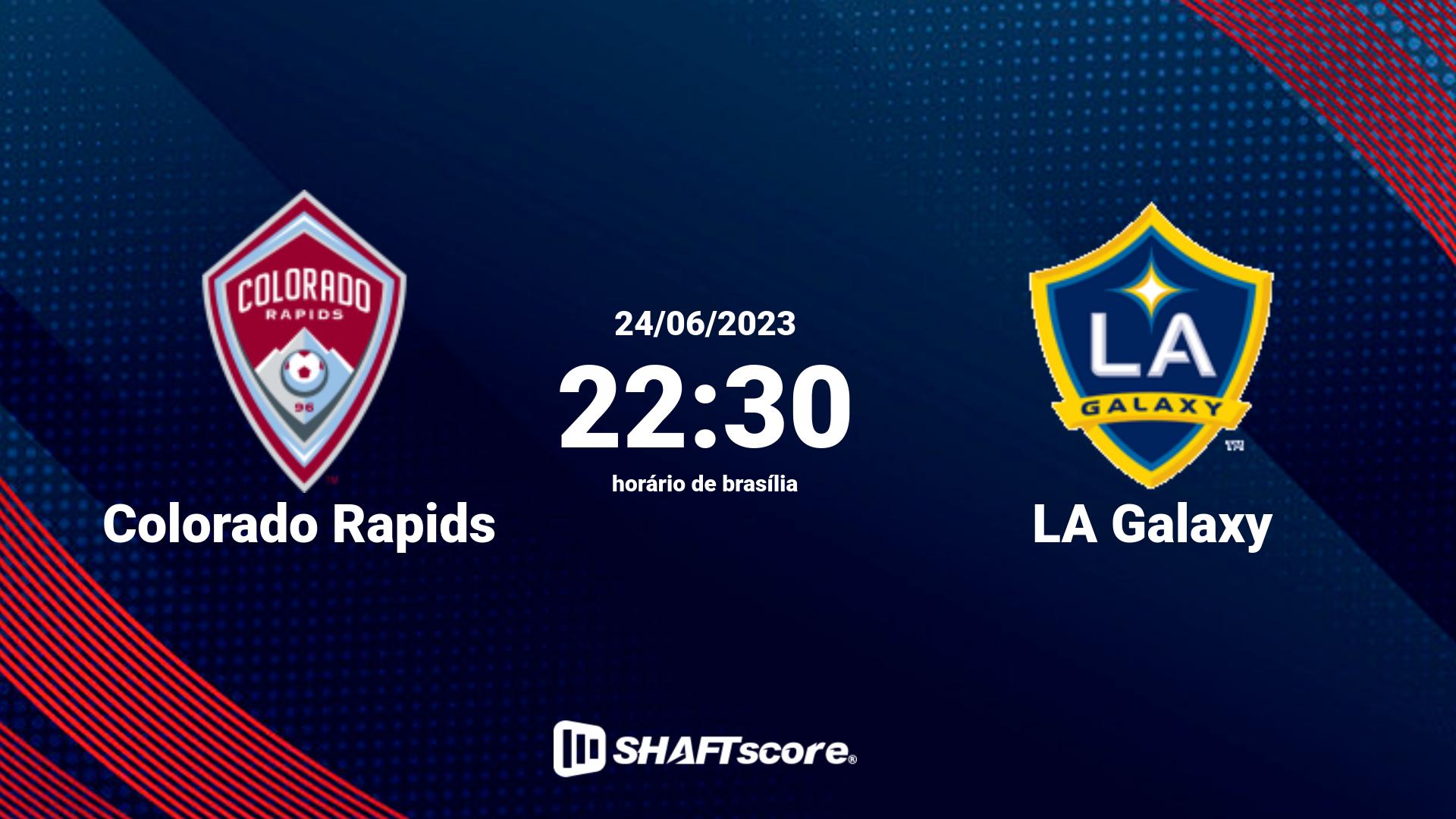 Estatísticas do jogo Colorado Rapids vs LA Galaxy 24.06 22:30