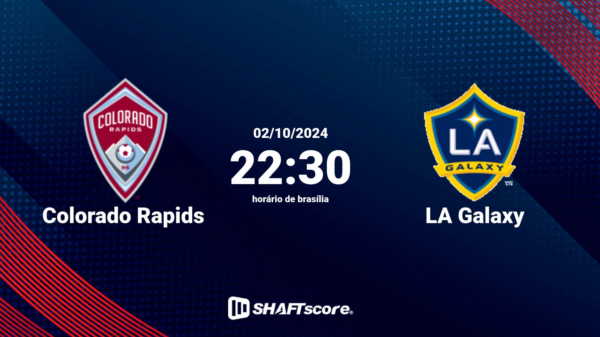 Estatísticas do jogo Colorado Rapids vs LA Galaxy 02.10 22:30