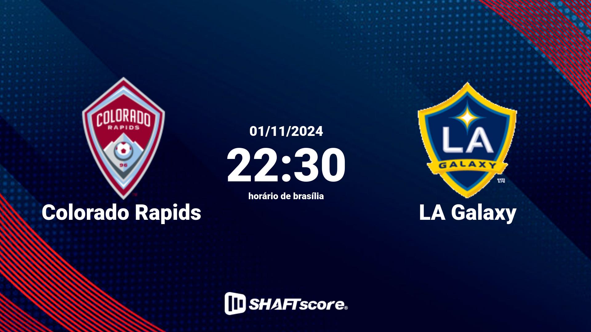 Estatísticas do jogo Colorado Rapids vs LA Galaxy 01.11 22:30