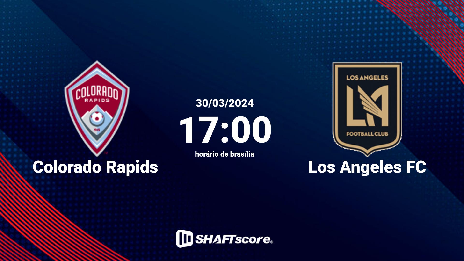 Estatísticas do jogo Colorado Rapids vs Los Angeles FC 30.03 17:00
