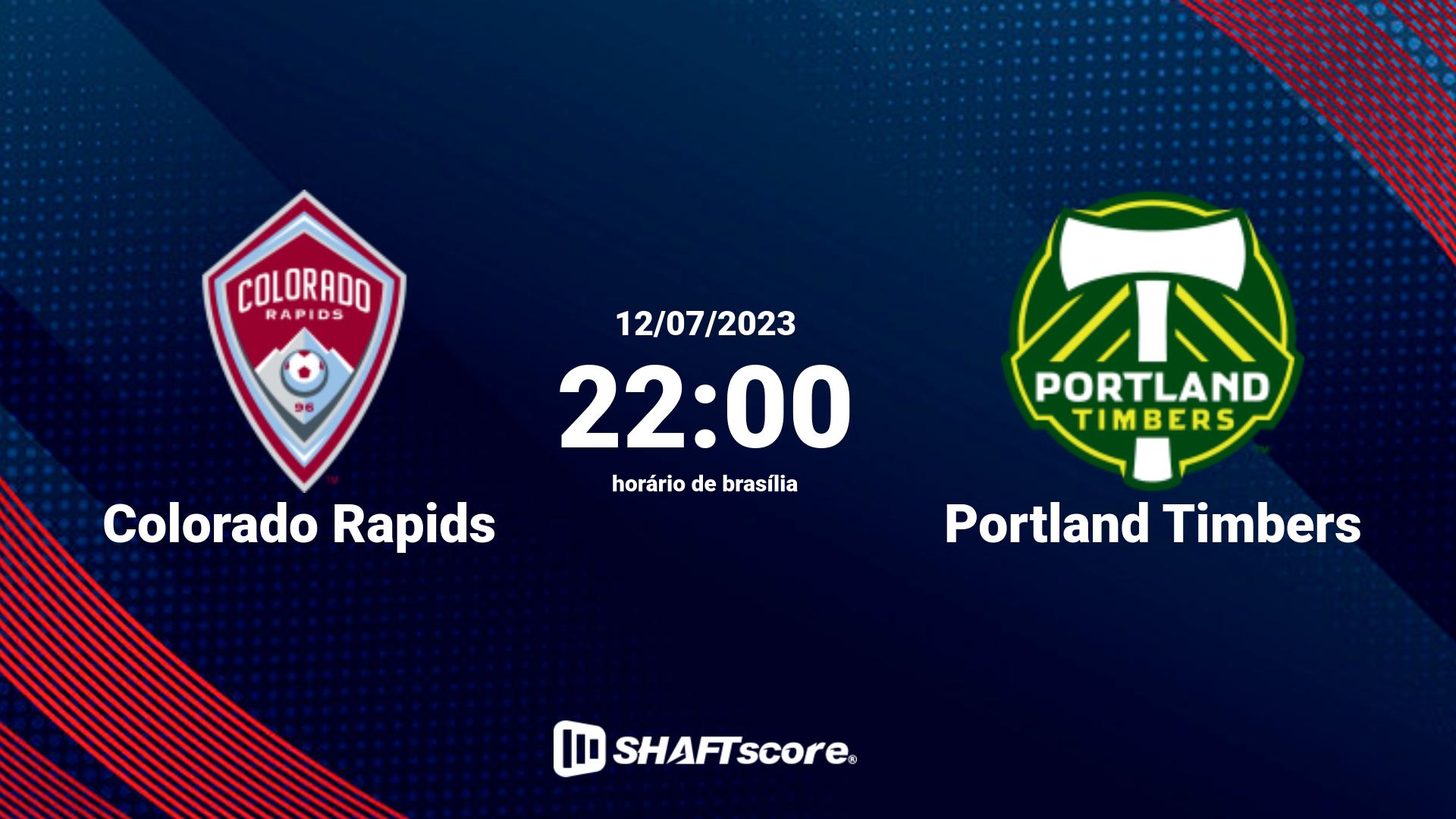 Estatísticas do jogo Colorado Rapids vs Portland Timbers 12.07 22:00