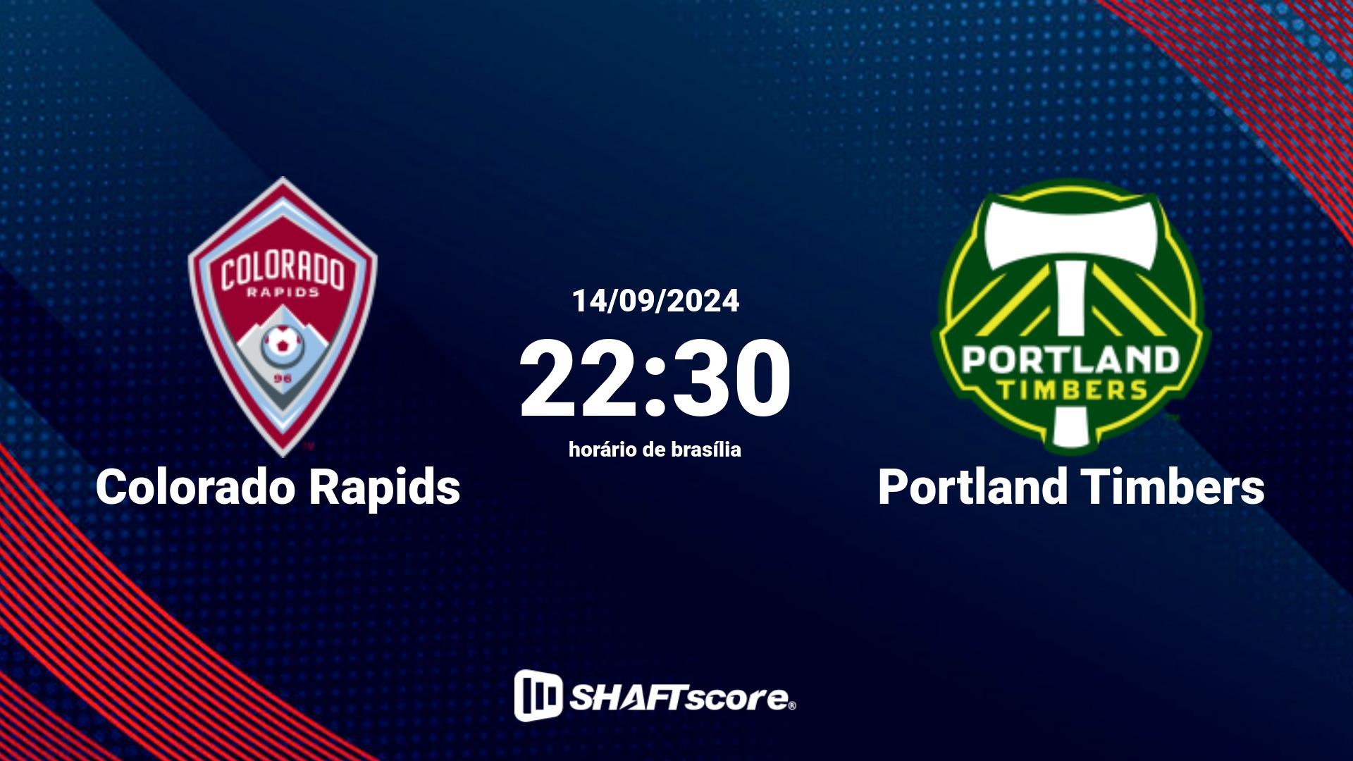 Estatísticas do jogo Colorado Rapids vs Portland Timbers 14.09 22:30