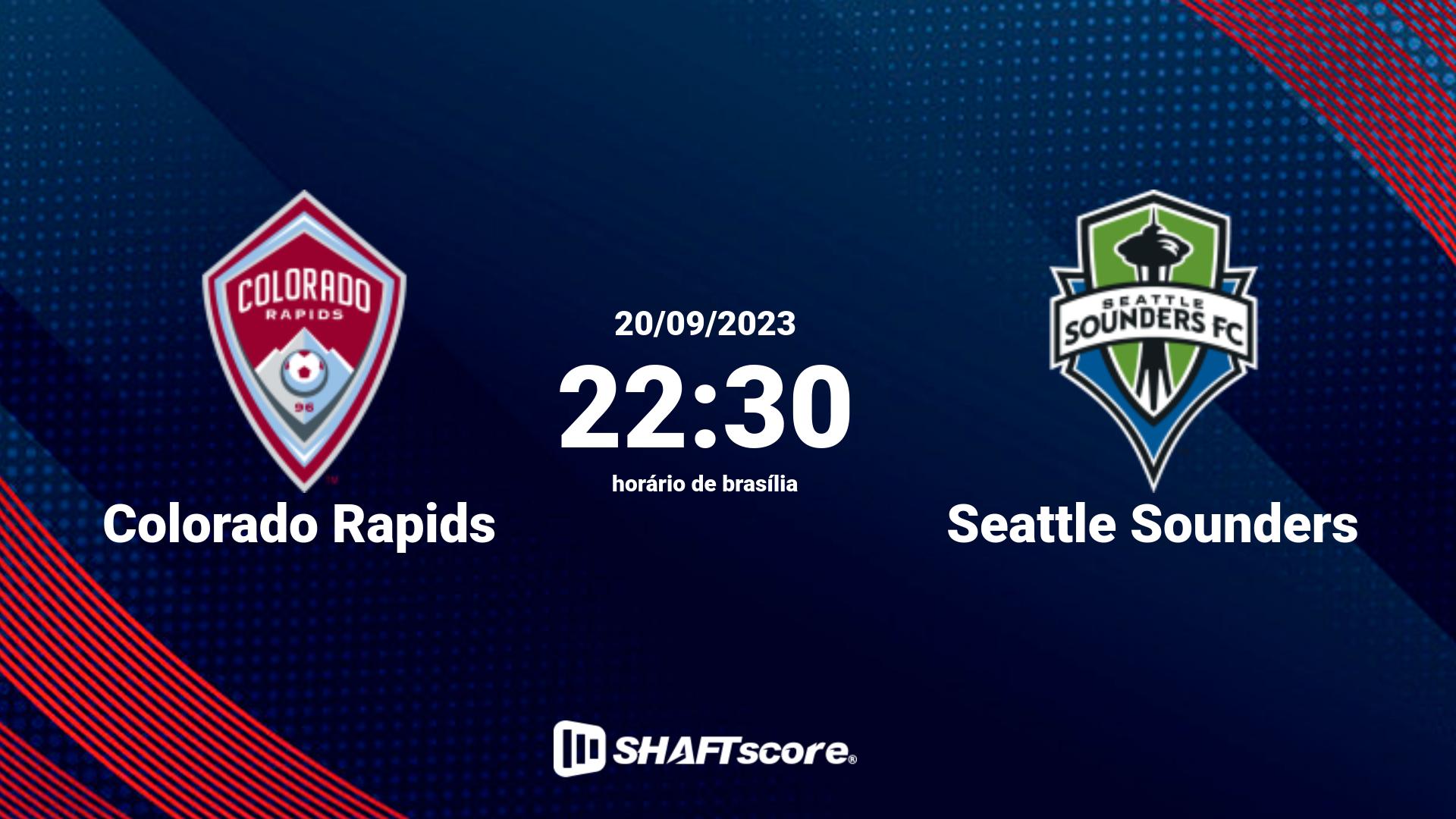 Estatísticas do jogo Colorado Rapids vs Seattle Sounders 20.09 22:30