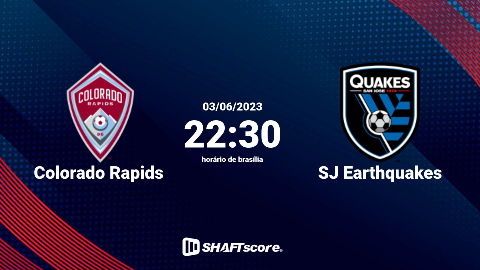 Estatísticas do jogo Colorado Rapids vs SJ Earthquakes 03.06 22:30