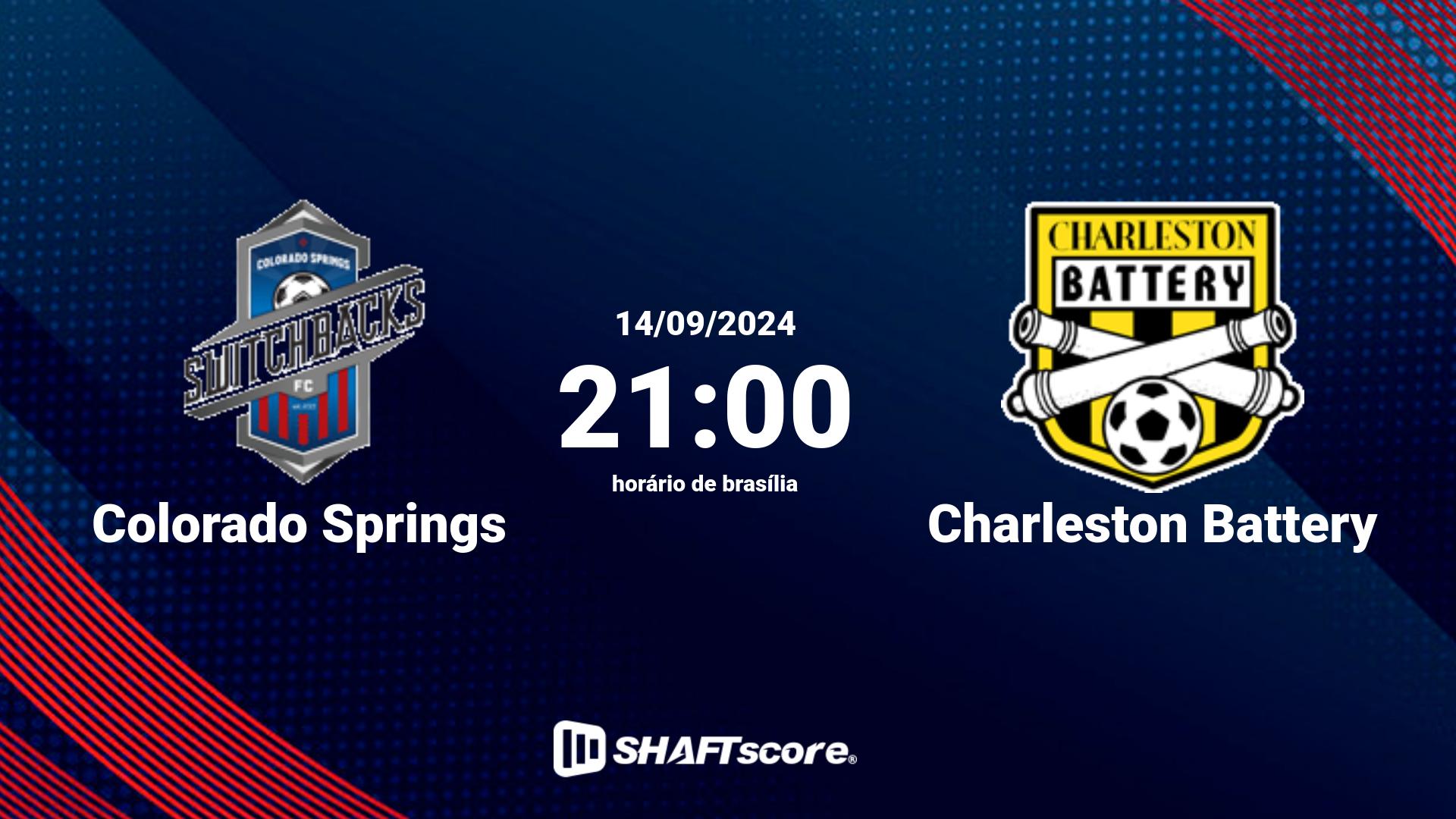 Estatísticas do jogo Colorado Springs vs Charleston Battery 14.09 21:00