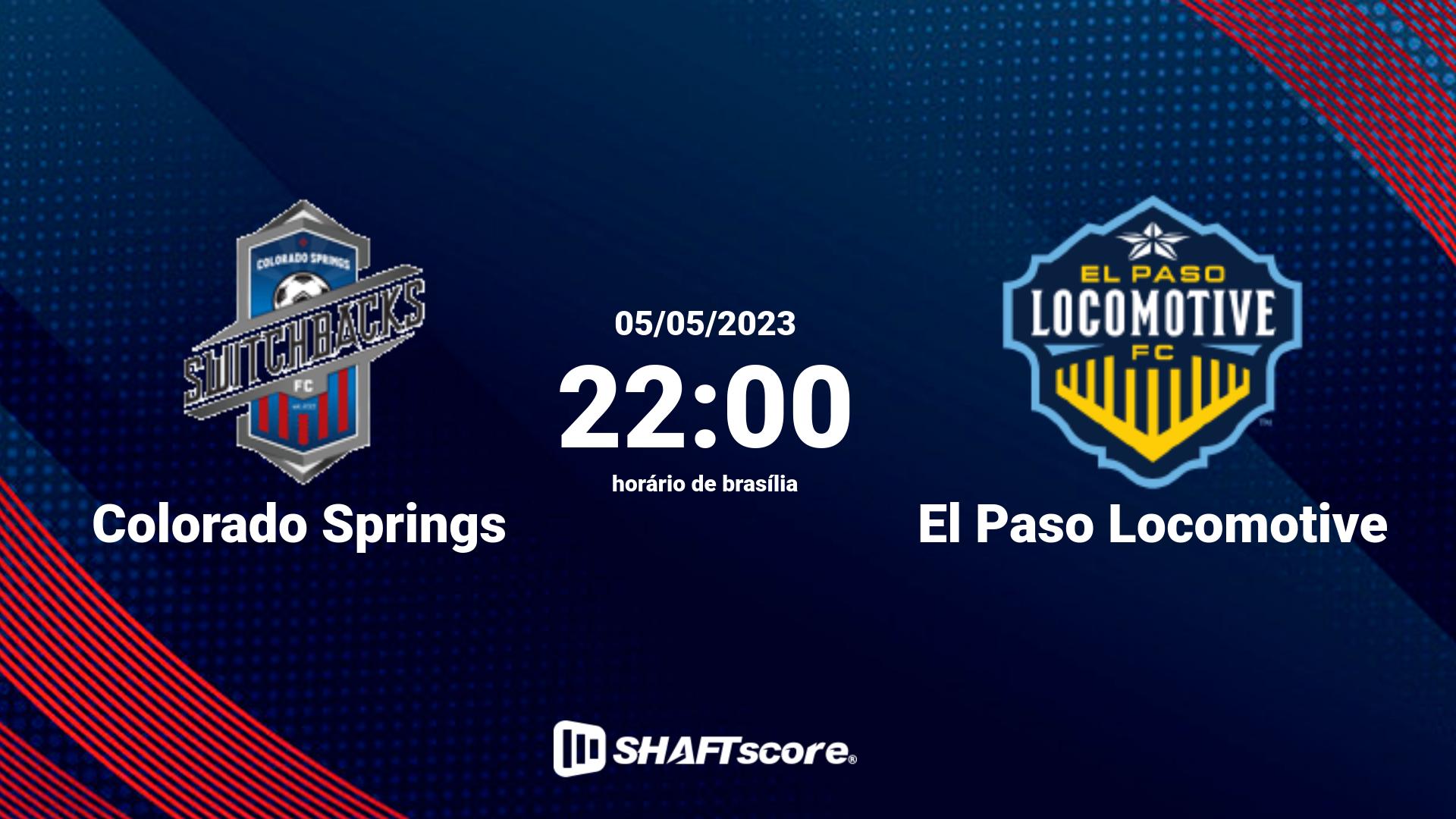 Estatísticas do jogo Colorado Springs vs El Paso Locomotive 05.05 22:00