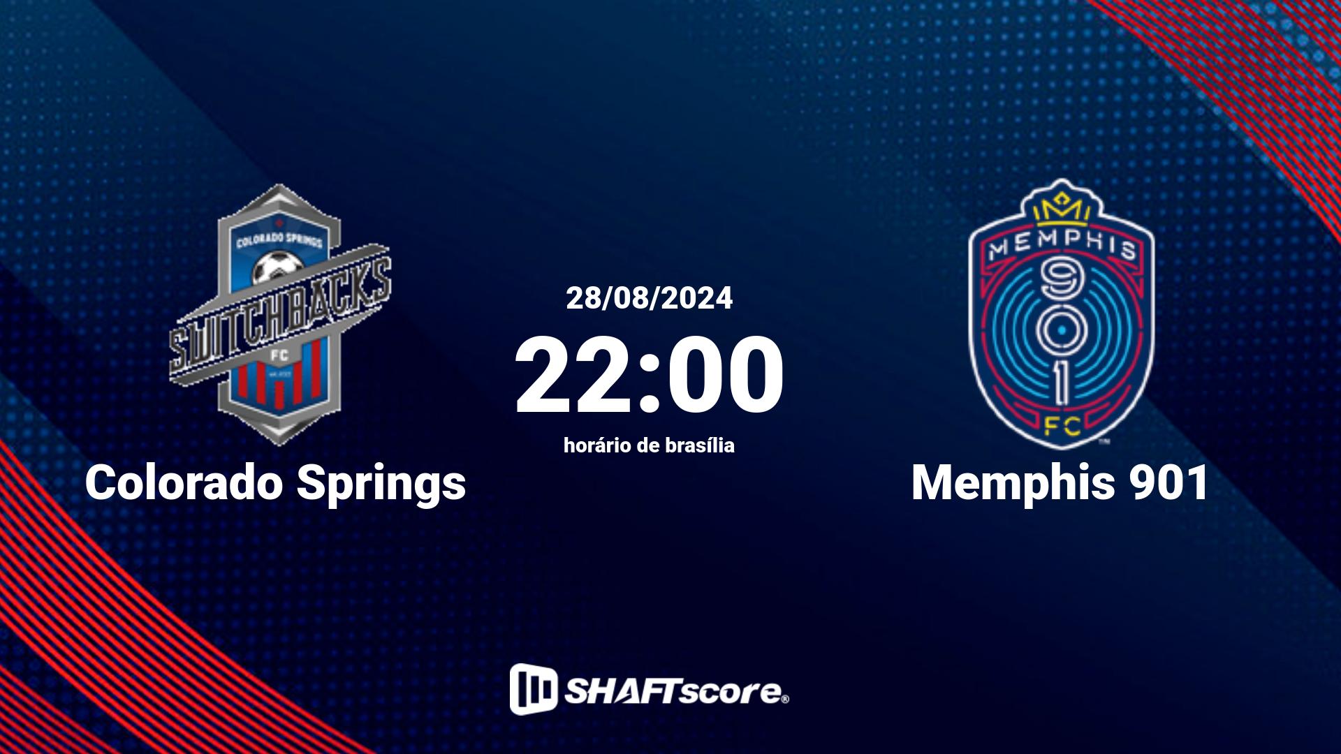 Estatísticas do jogo Colorado Springs vs Memphis 901 28.08 22:00