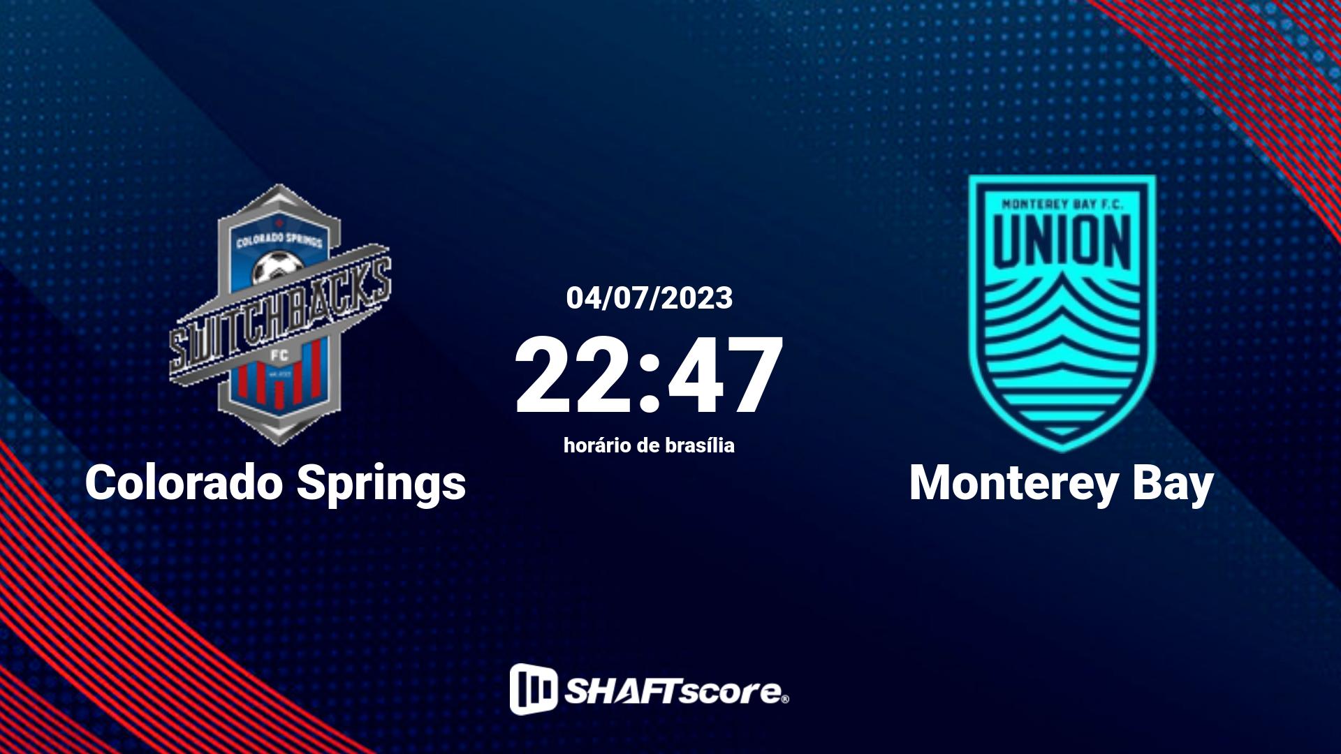 Estatísticas do jogo Colorado Springs vs Monterey Bay 04.07 22:47
