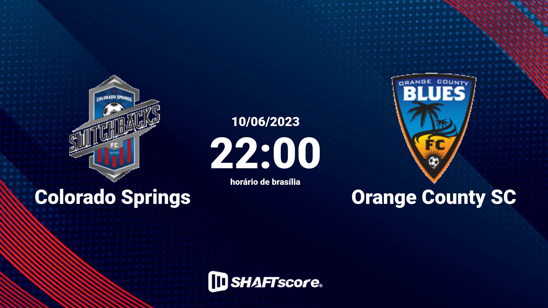 Estatísticas do jogo Colorado Springs vs Orange County SC 10.06 22:00