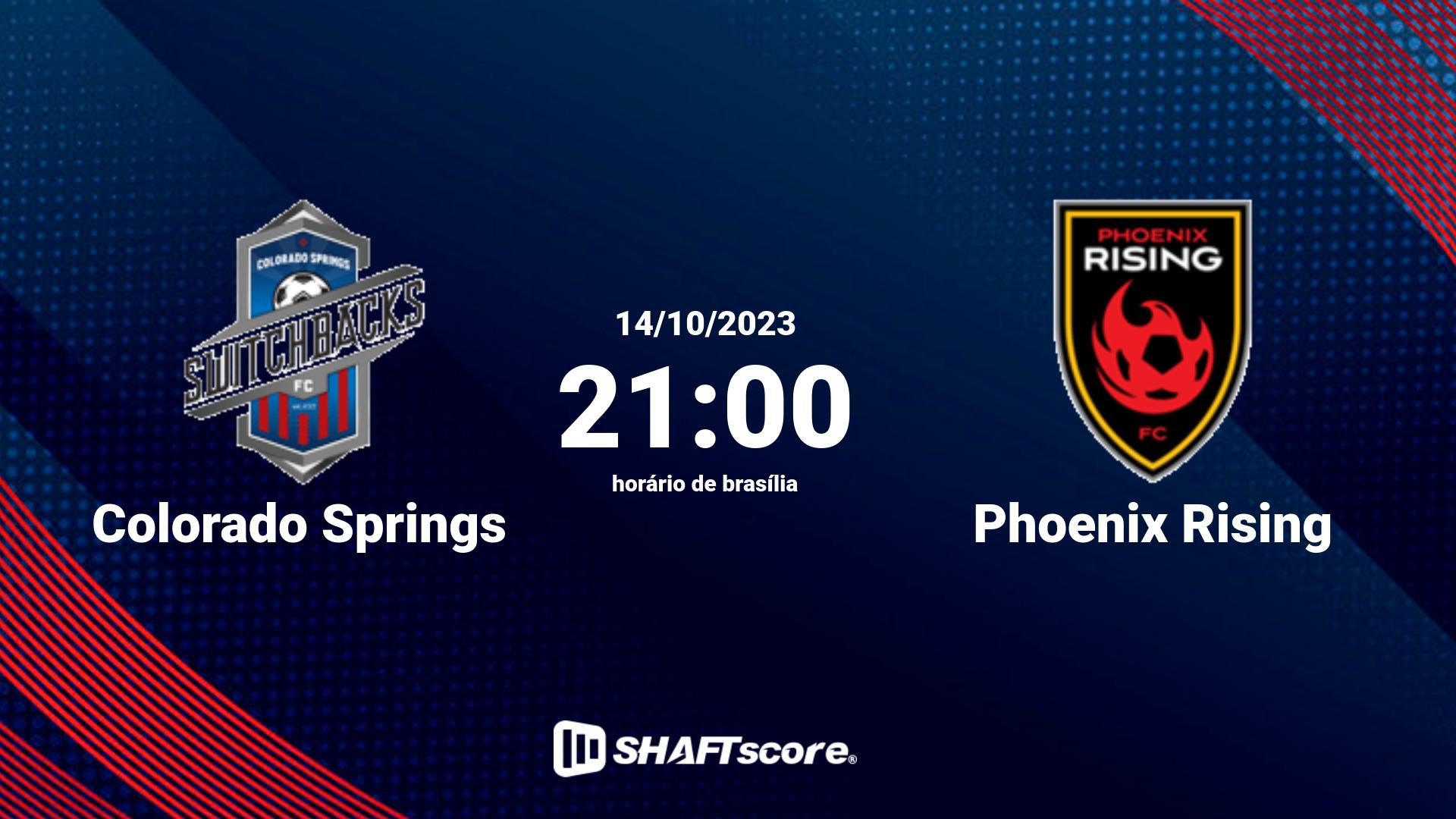 Estatísticas do jogo Colorado Springs vs Phoenix Rising 14.10 21:00