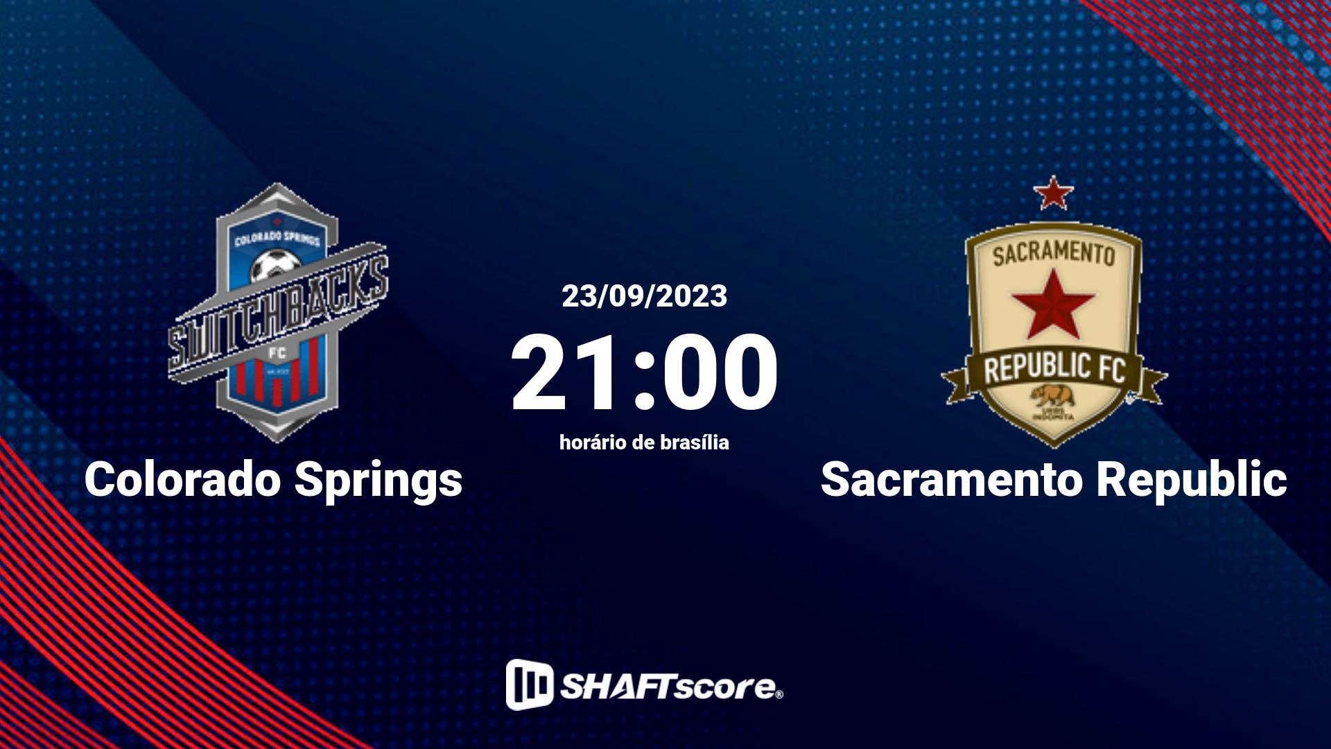 Estatísticas do jogo Colorado Springs vs Sacramento Republic 23.09 21:00