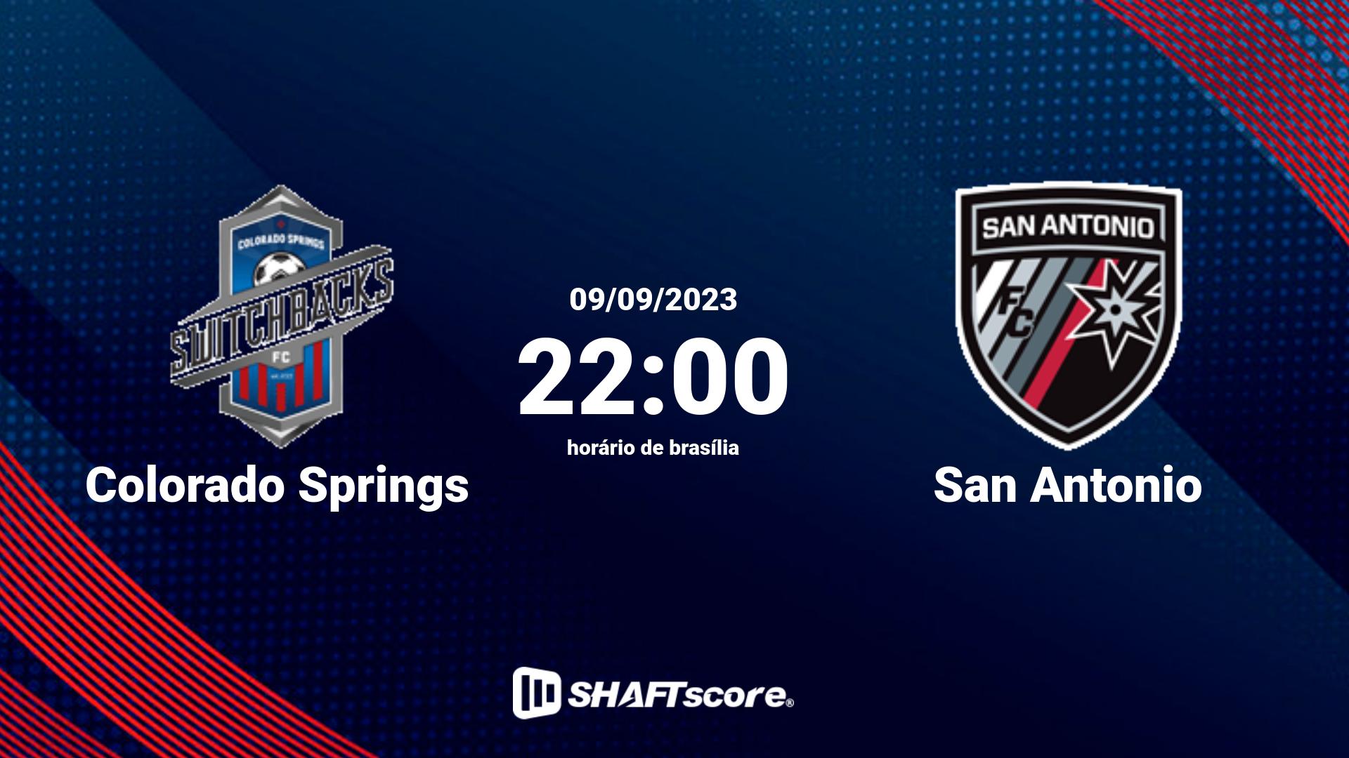 Estatísticas do jogo Colorado Springs vs San Antonio 09.09 22:00