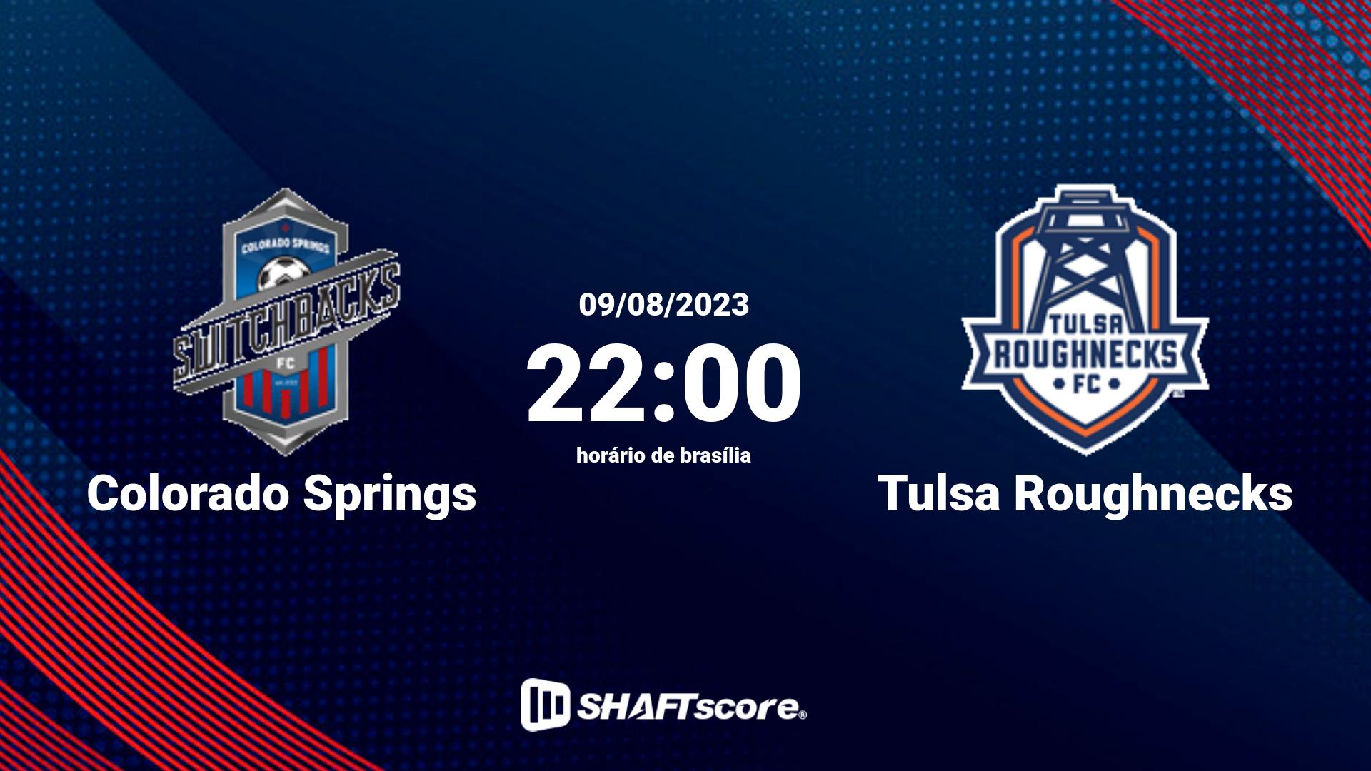 Estatísticas do jogo Colorado Springs vs Tulsa Roughnecks 09.08 22:00