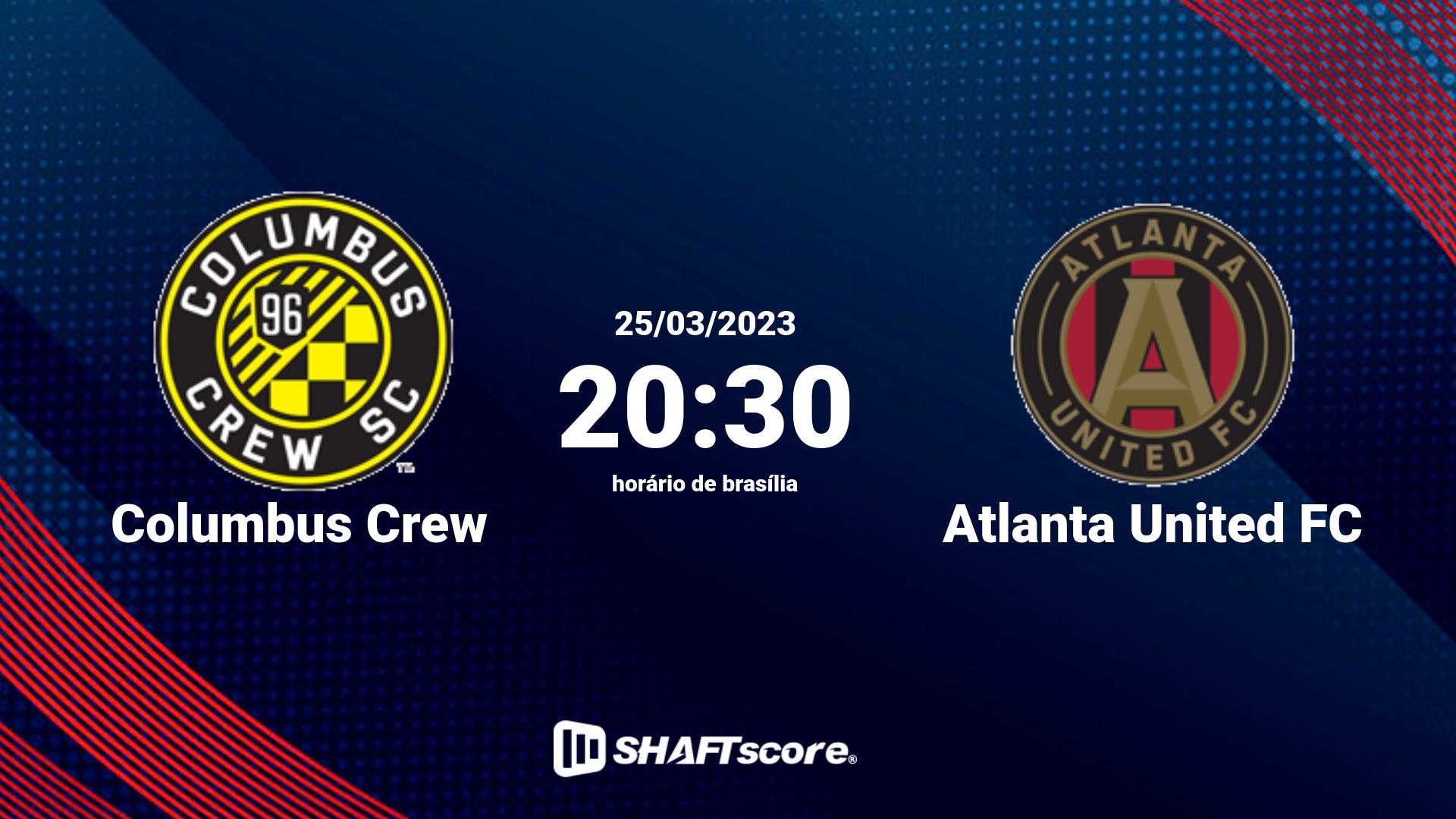 Estatísticas do jogo Columbus Crew vs Atlanta United FC 25.03 20:30