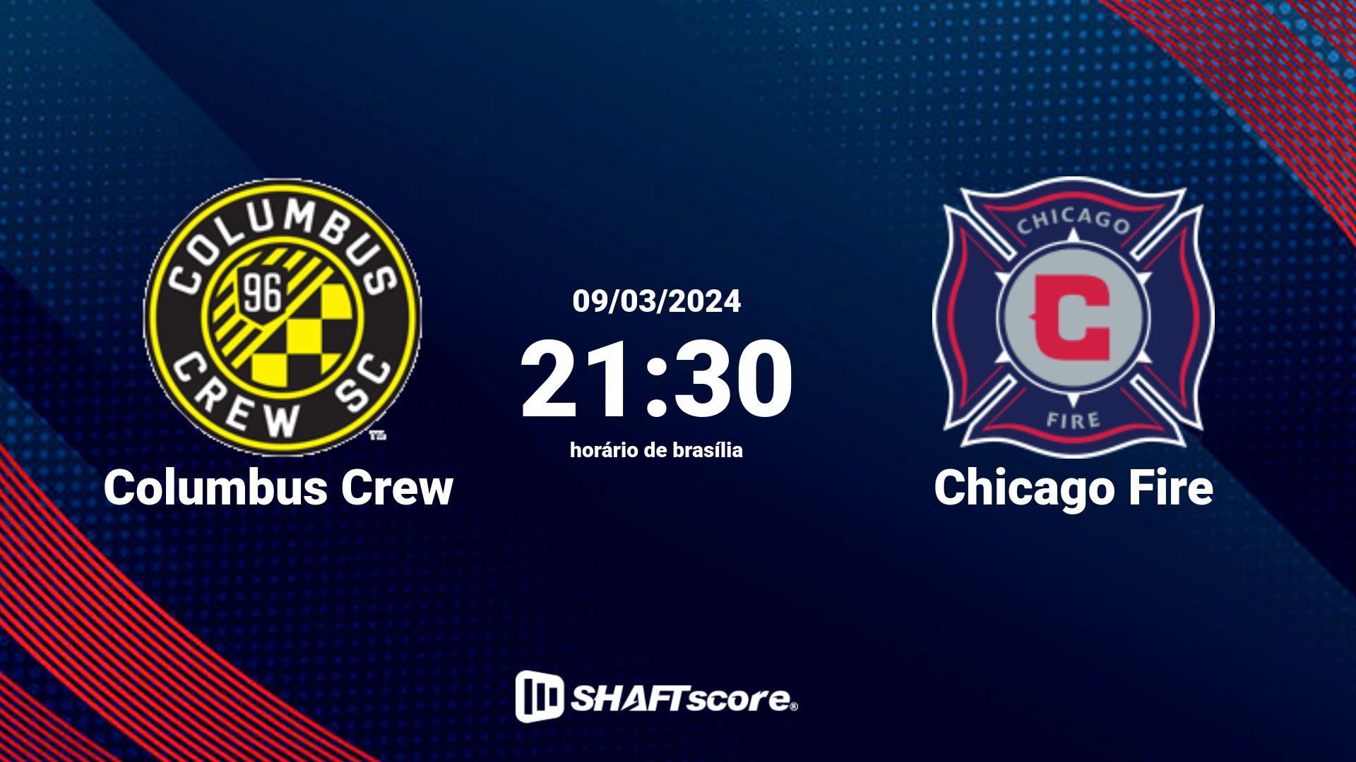 Estatísticas do jogo Columbus Crew vs Chicago Fire 09.03 21:30