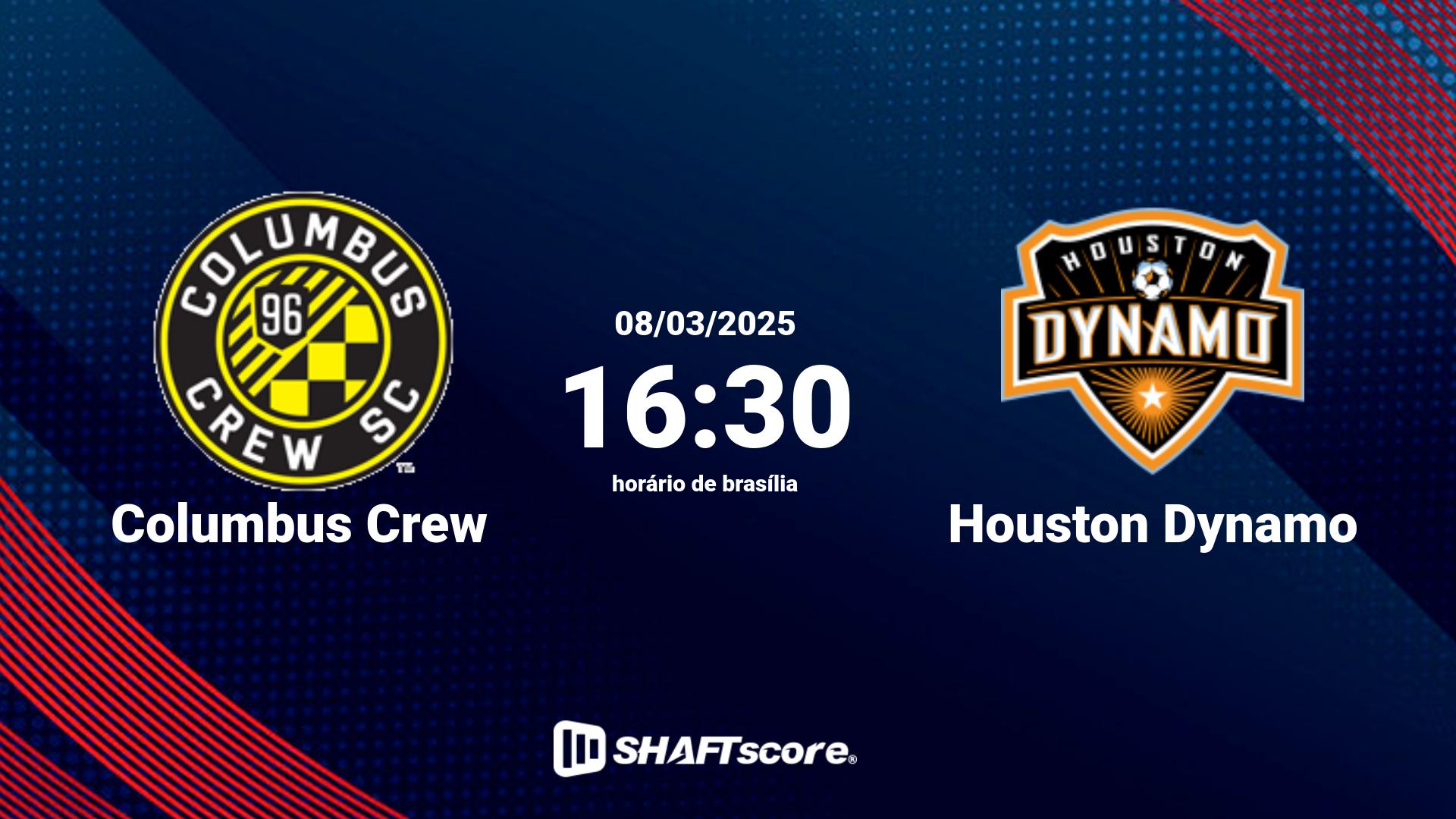 Estatísticas do jogo Columbus Crew vs Houston Dynamo 08.03 16:30