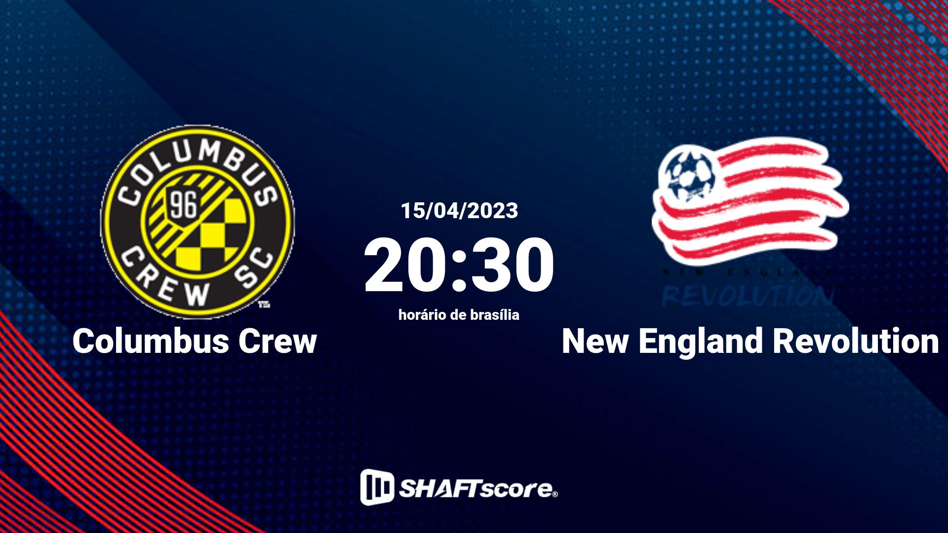 Estatísticas do jogo Columbus Crew vs New England Revolution 15.04 20:30