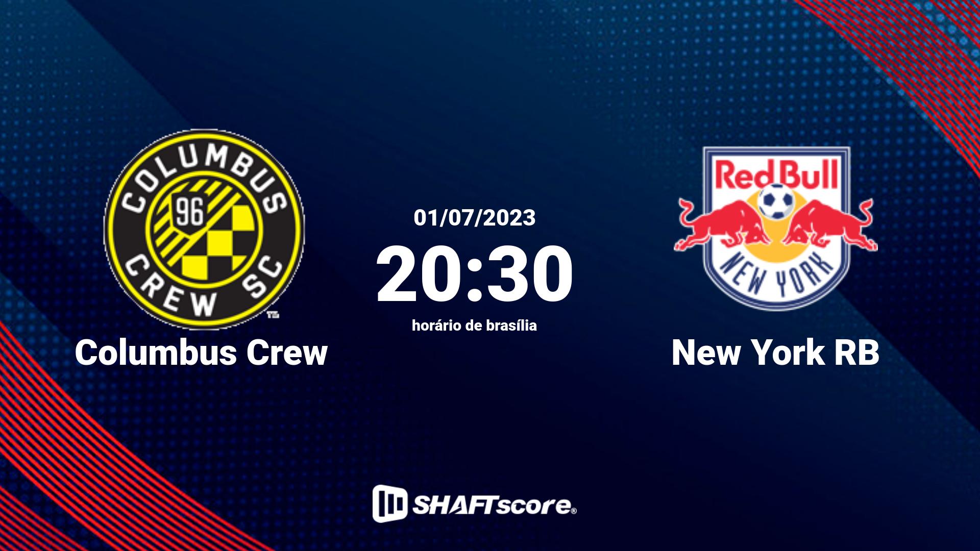 Estatísticas do jogo Columbus Crew vs New York RB 01.07 20:30