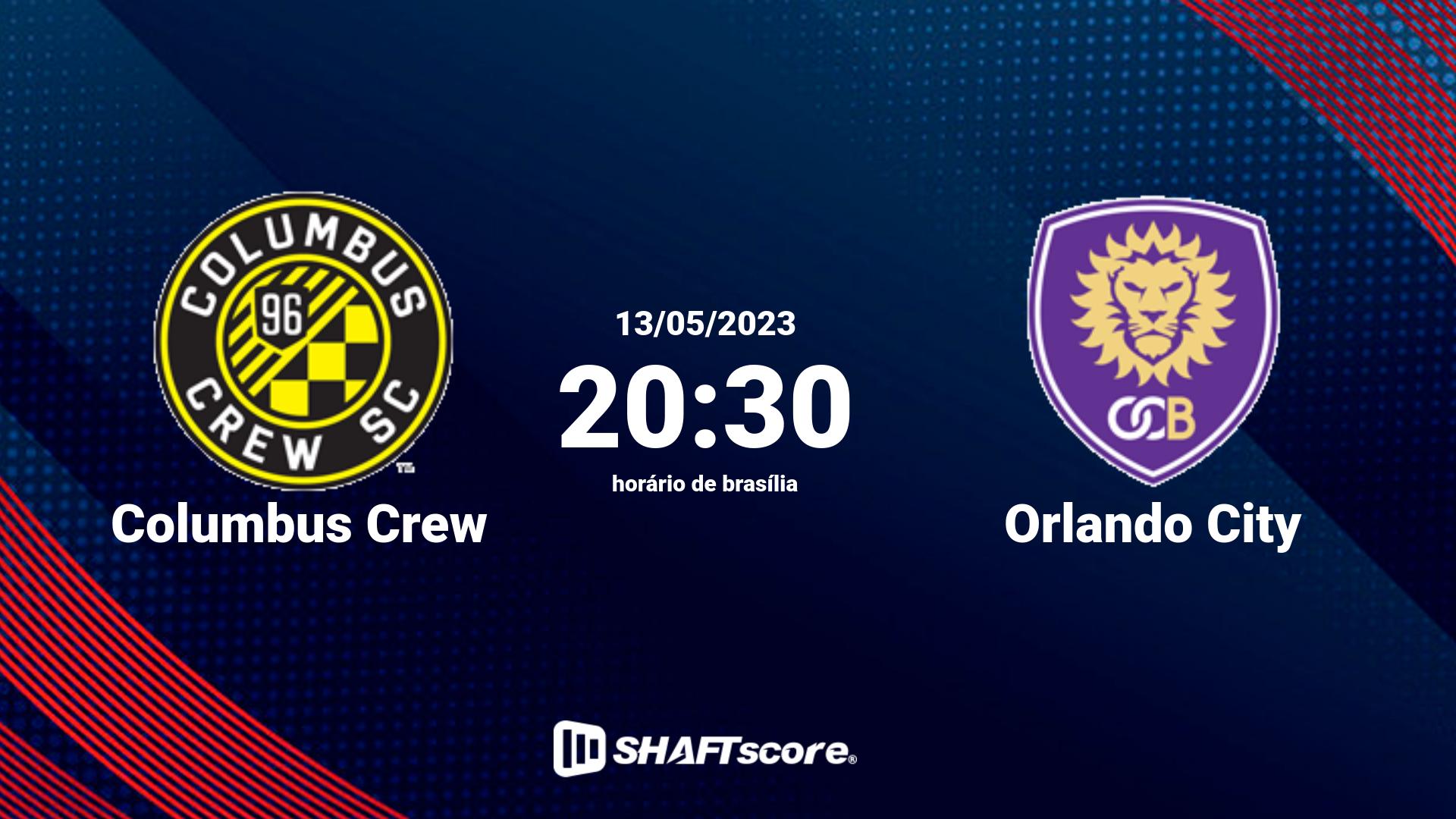 Estatísticas do jogo Columbus Crew vs Orlando City 13.05 20:30