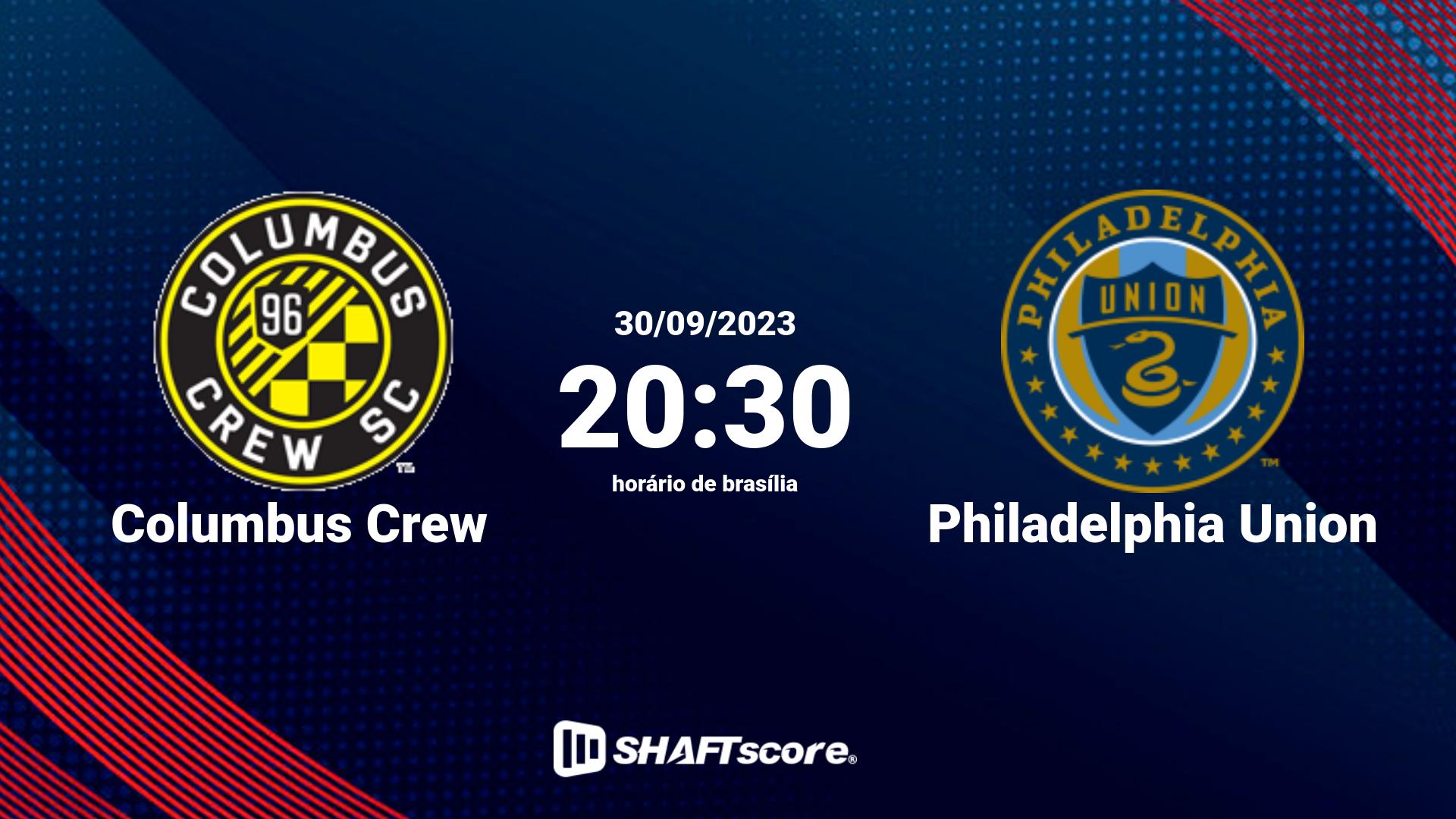 Estatísticas do jogo Columbus Crew vs Philadelphia Union 30.09 20:30