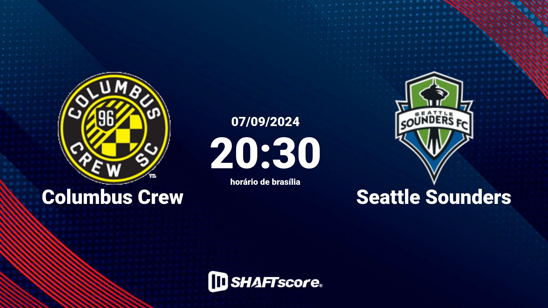 Estatísticas do jogo Columbus Crew vs Seattle Sounders 07.09 20:30