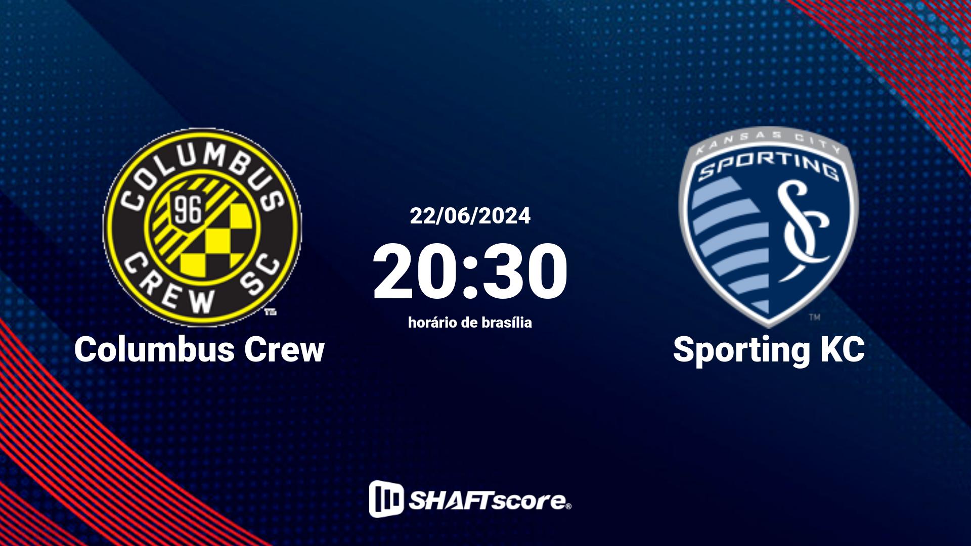 Estatísticas do jogo Columbus Crew vs Sporting KC 22.06 20:30